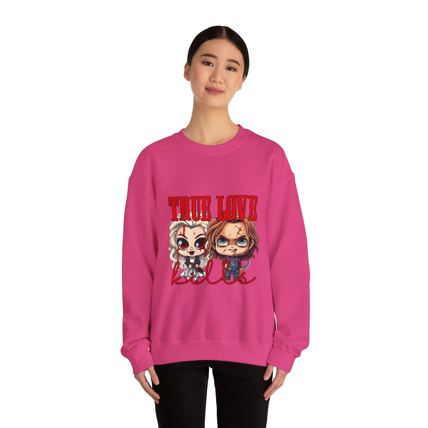 Chucky and bride Halloween Sweatshirt