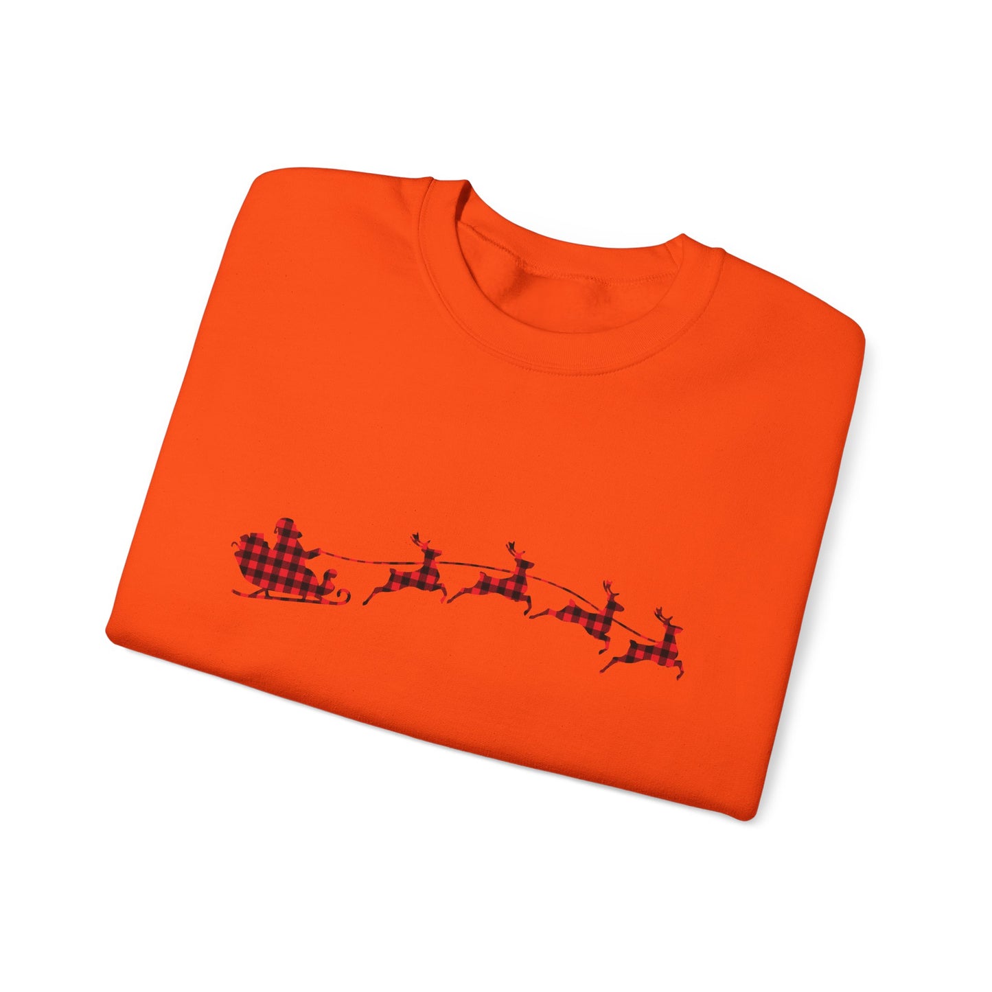 Unisex Christmas Crewneck Sweatshirt - Rudolph & Santa's Reindeer Treats Design