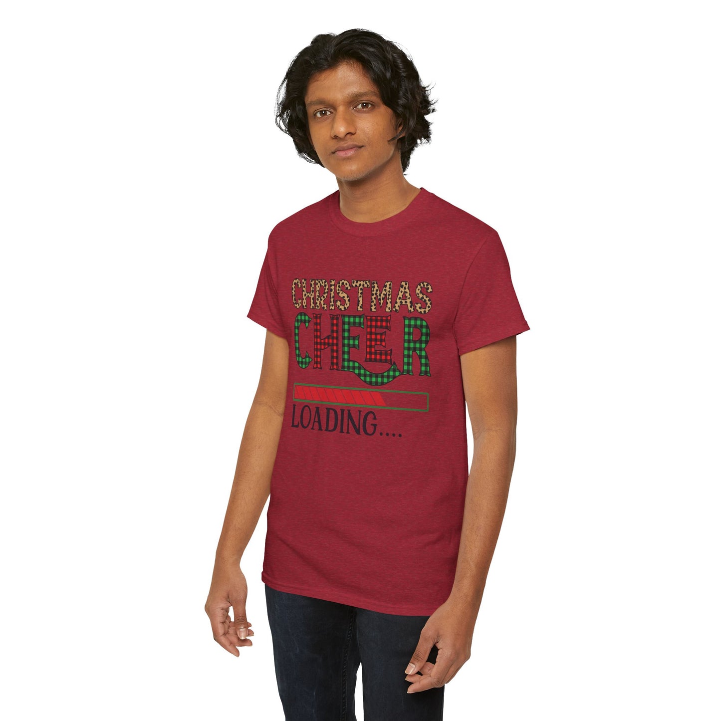 Christmas Cheer Loading Unisex Heavy Cotton Tee