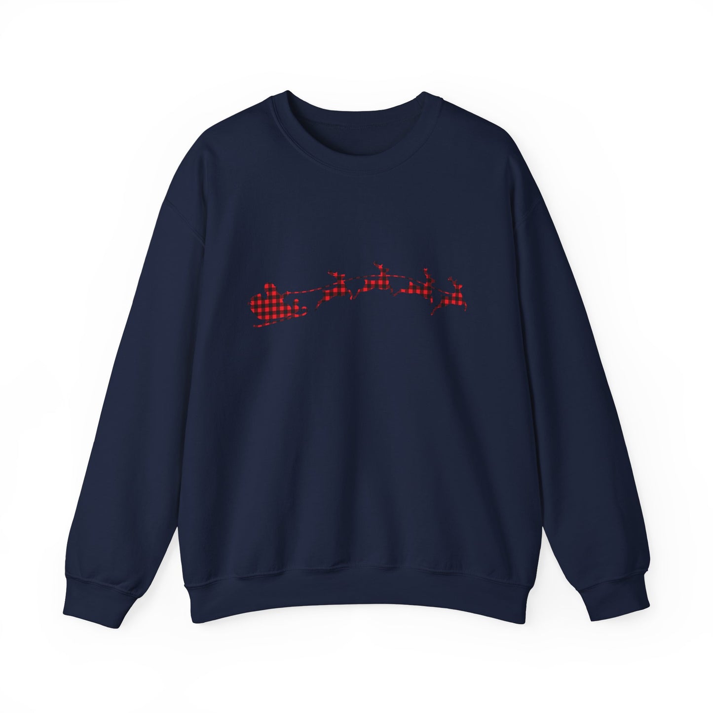Unisex Christmas Crewneck Sweatshirt - Rudolph & Santa's Reindeer Treats Design