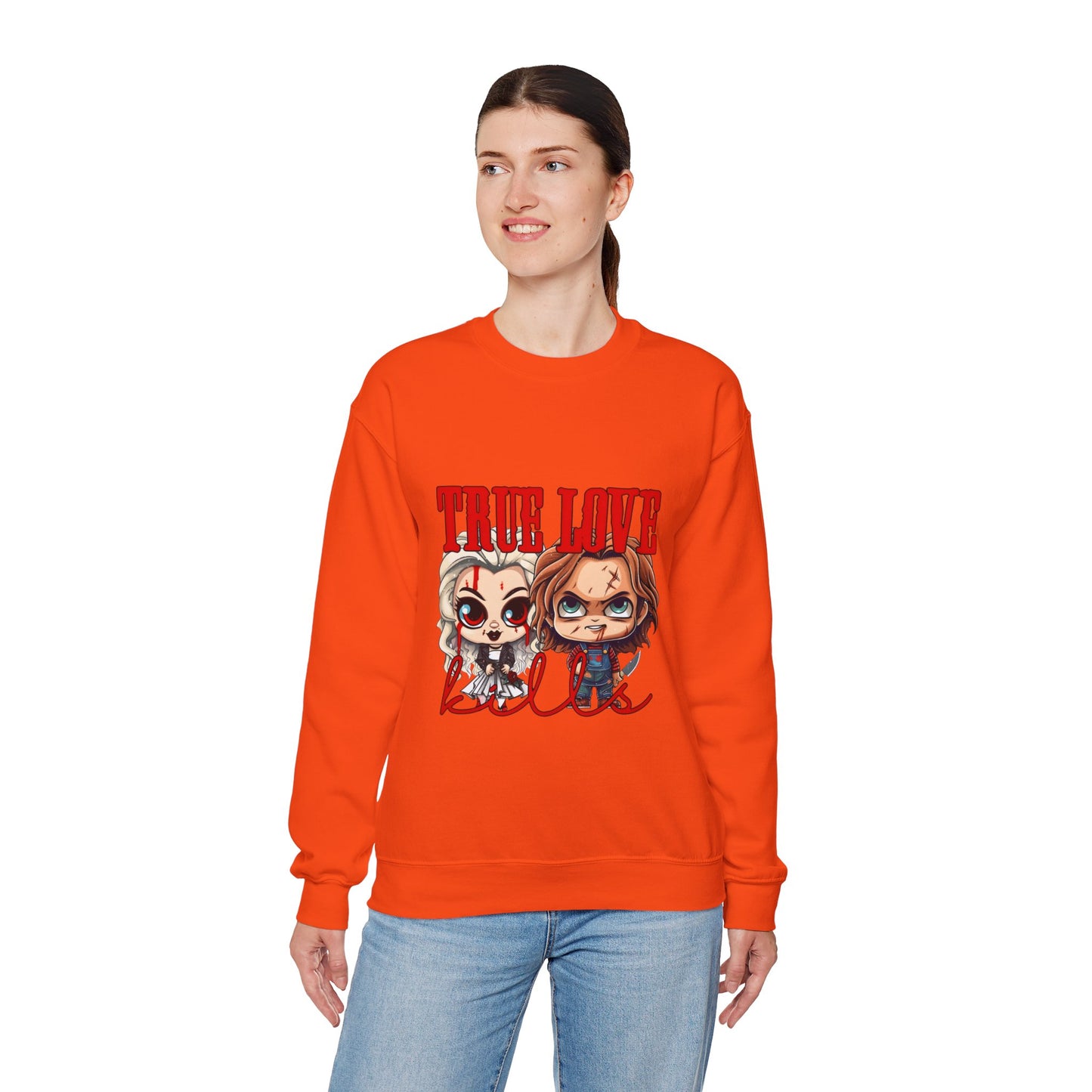 Chucky and bride Halloween Sweatshirt