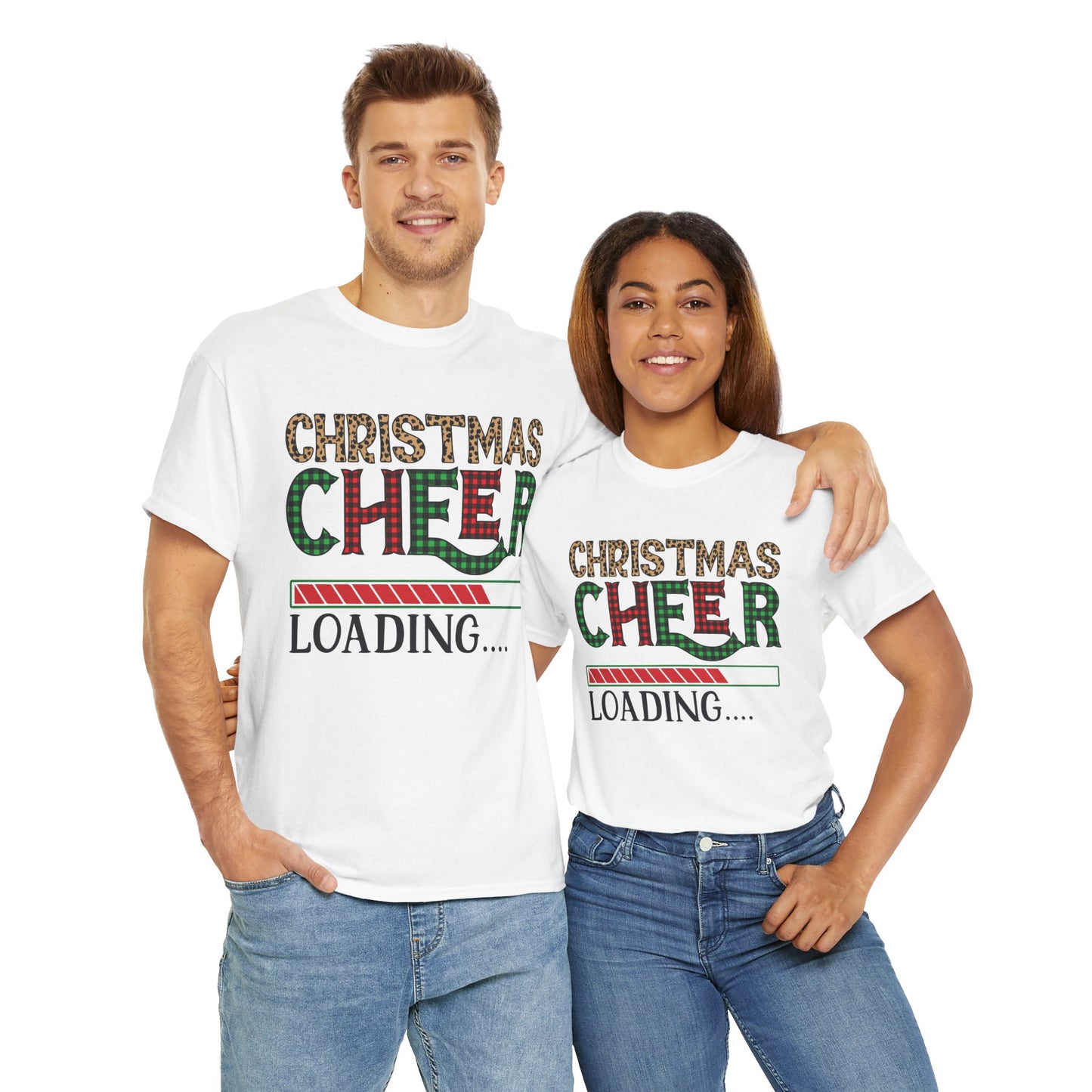 Christmas Cheer Loading Unisex Heavy Cotton Tee