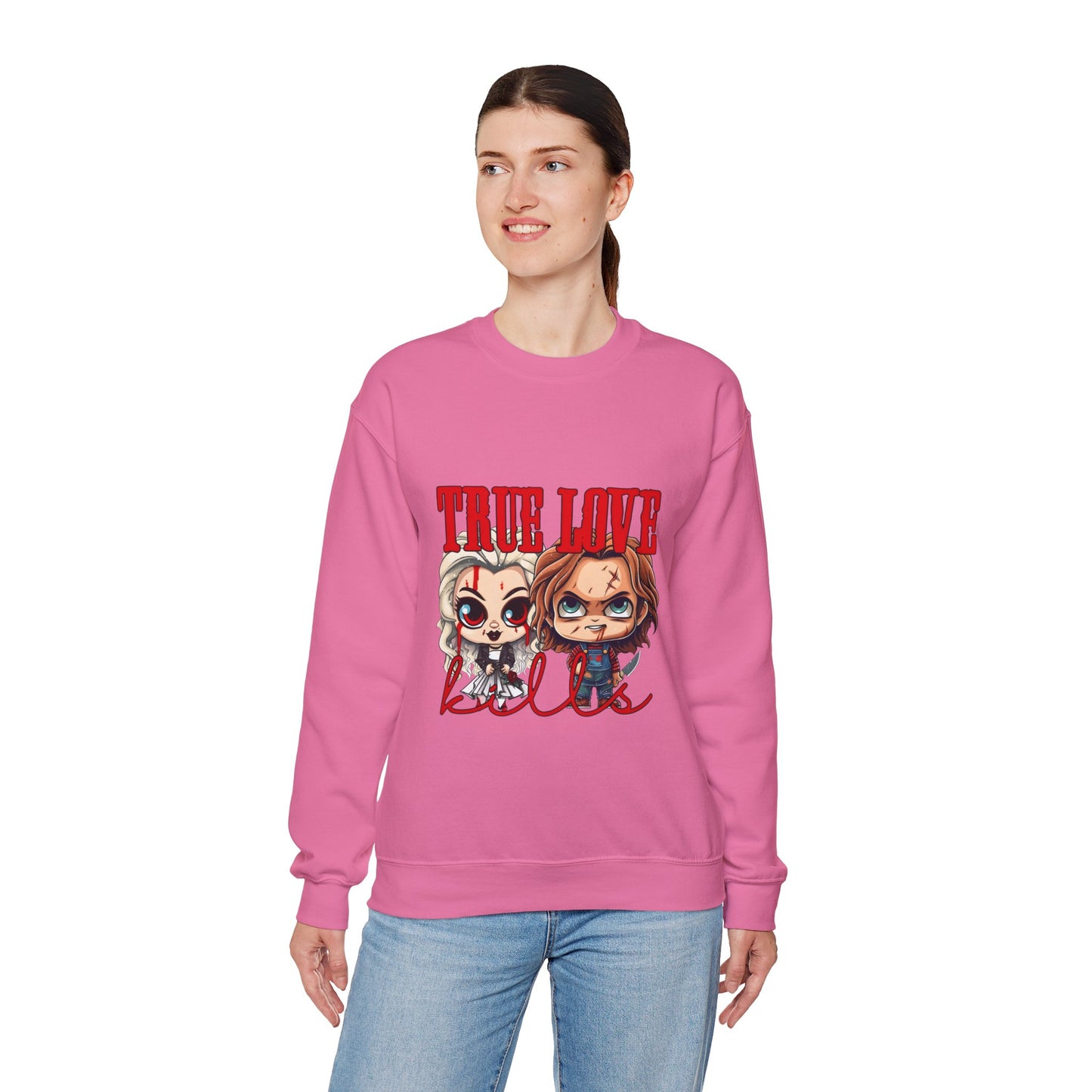 Chucky and bride Halloween Sweatshirt