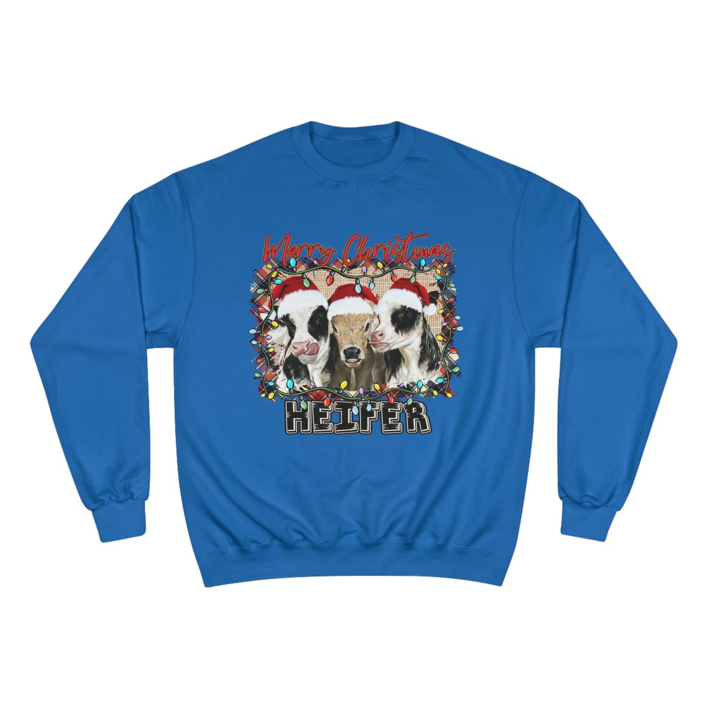 Merry Christmas Heffer Champion Sweatshirt