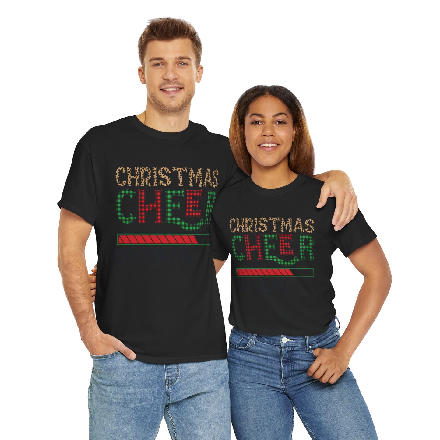 Christmas Cheer Loading Unisex Heavy Cotton Tee