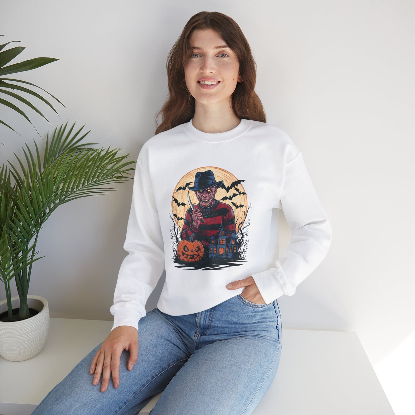 Halloween Freddy Krueger Crewneck Sweatshirt - Unisex