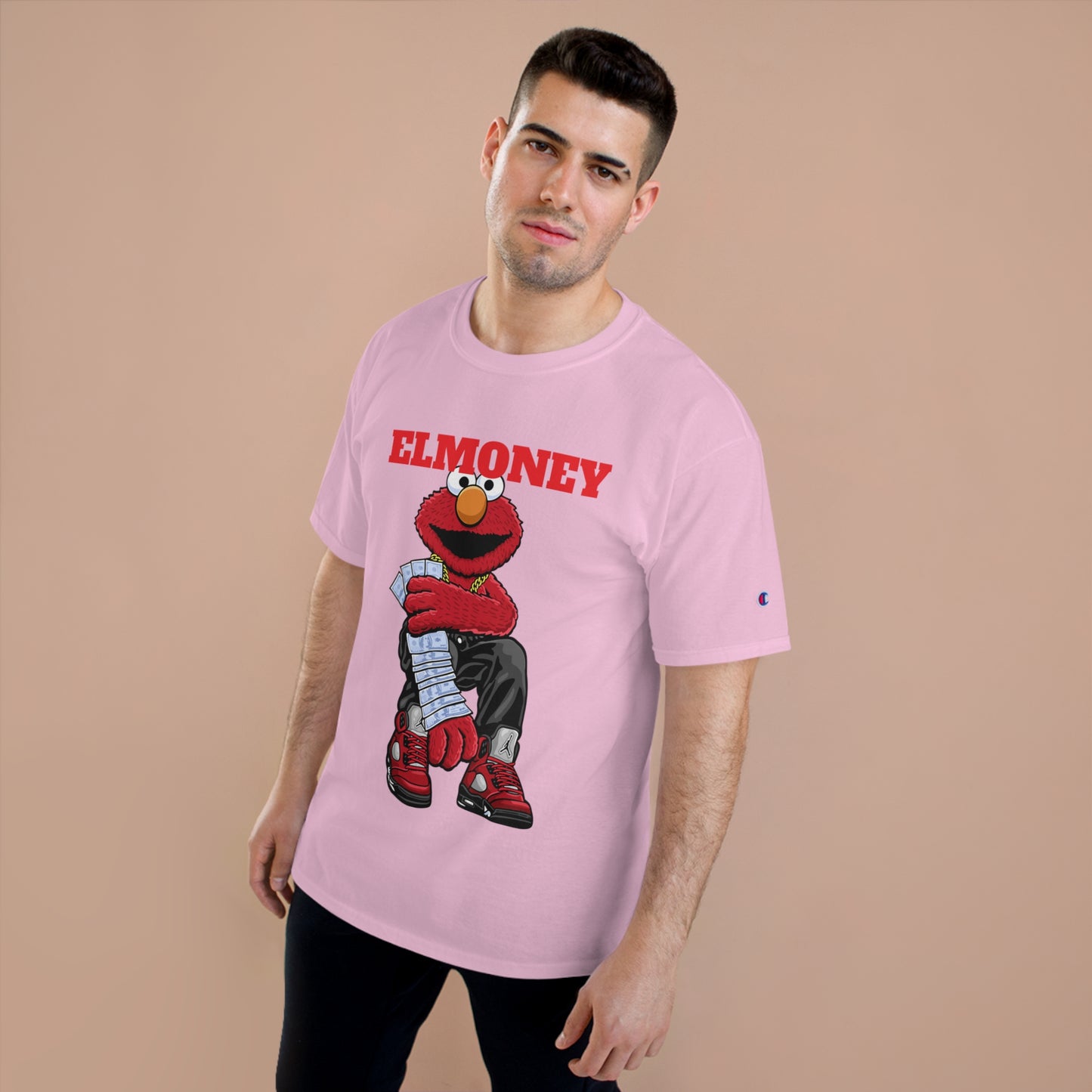 Elmo Champion T-Shirt with Money Design
