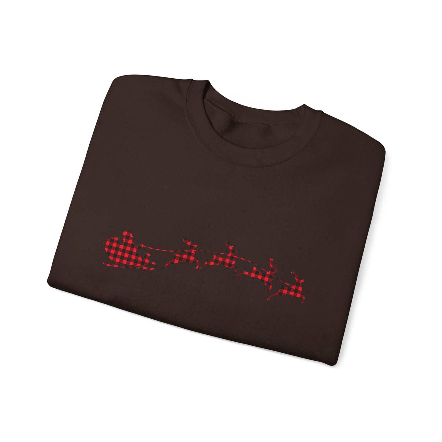 Unisex Christmas Crewneck Sweatshirt - Rudolph & Santa's Reindeer Treats Design