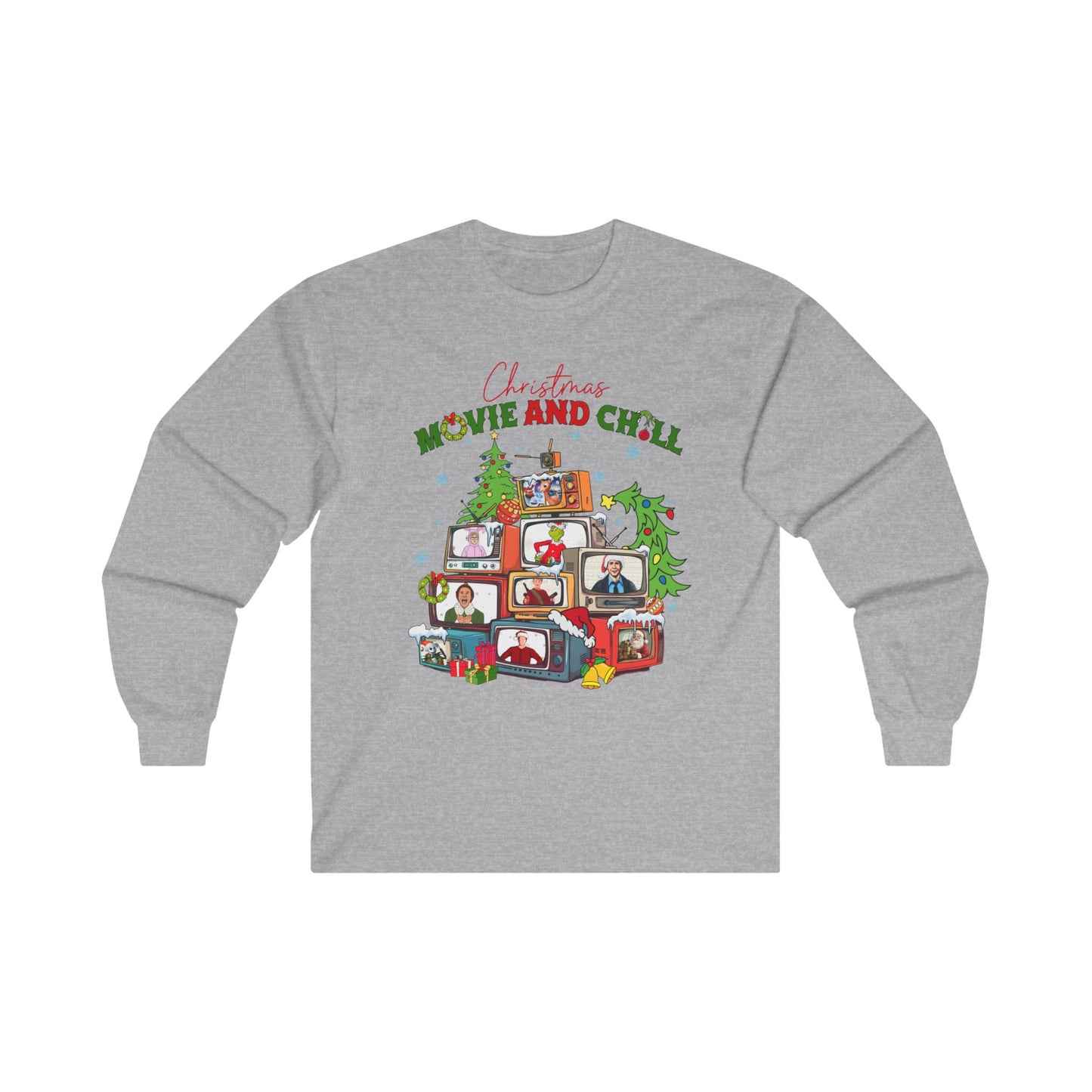 Christmas Movie and Chill Long Sleeve Tee