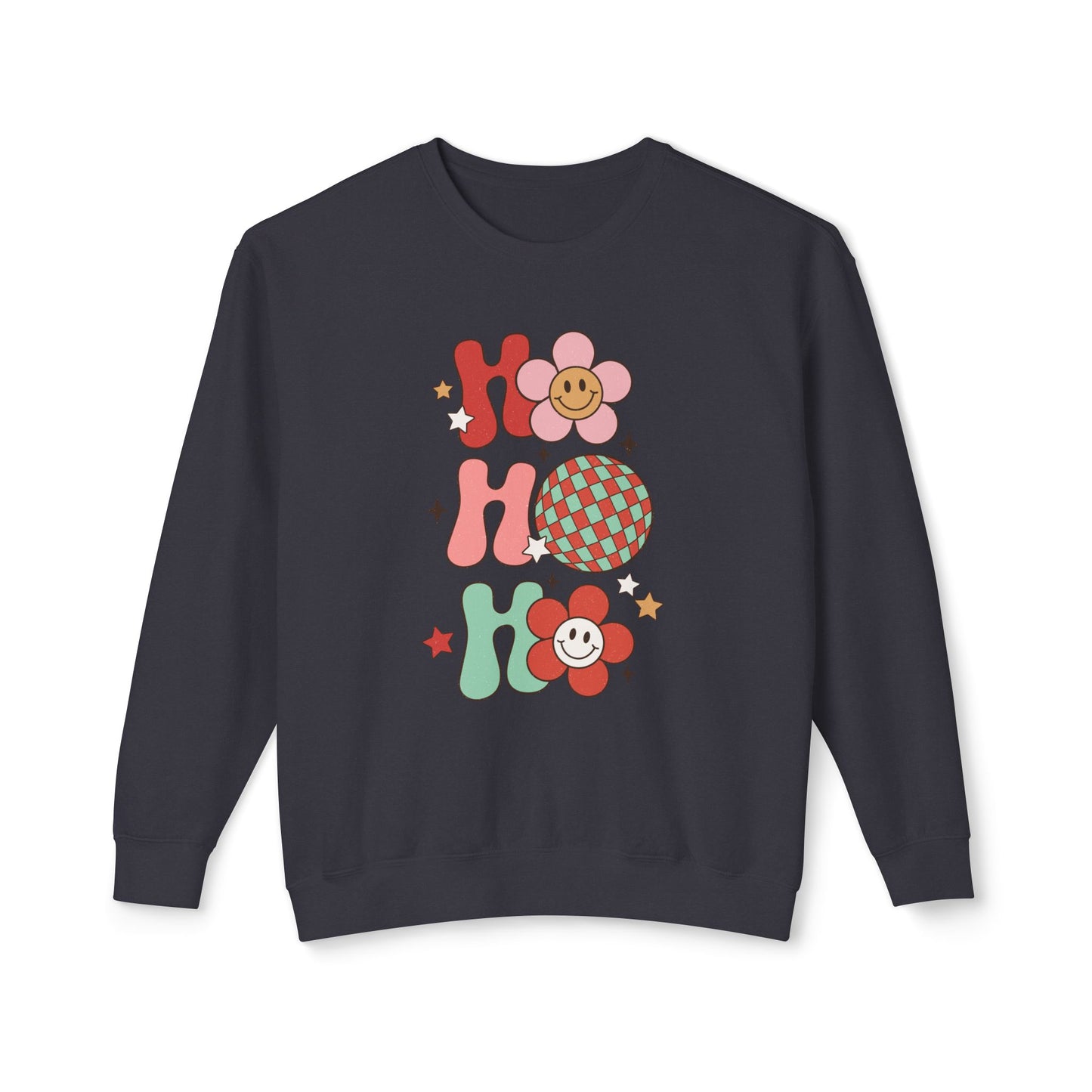Festive Unisex Crewneck Sweatshirt - 'Ho Ho Ho' & 'Holly Jolly Babe' Design