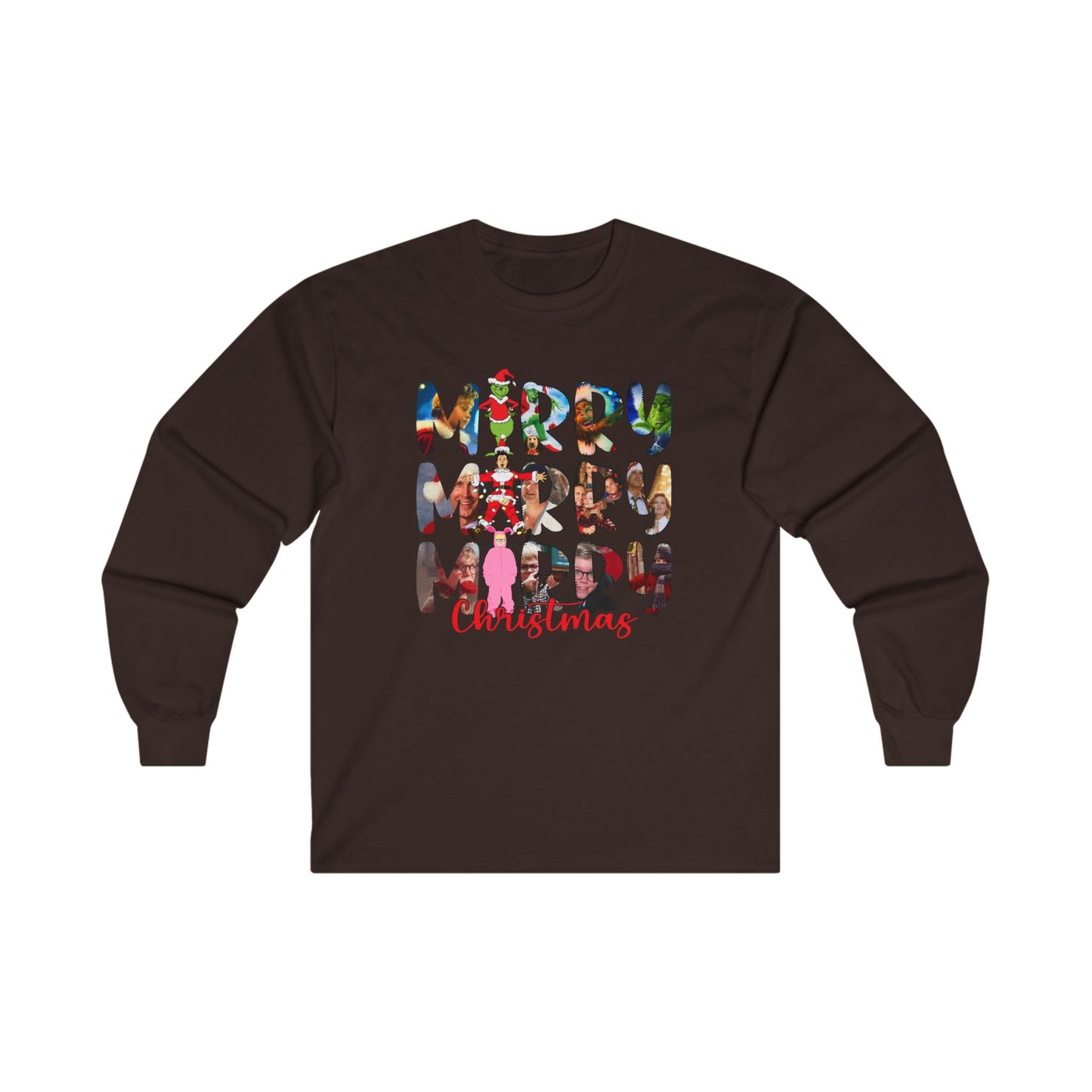 Merry Christmas Unisex Long Sleeve Tee - Festive Cotton Shirt