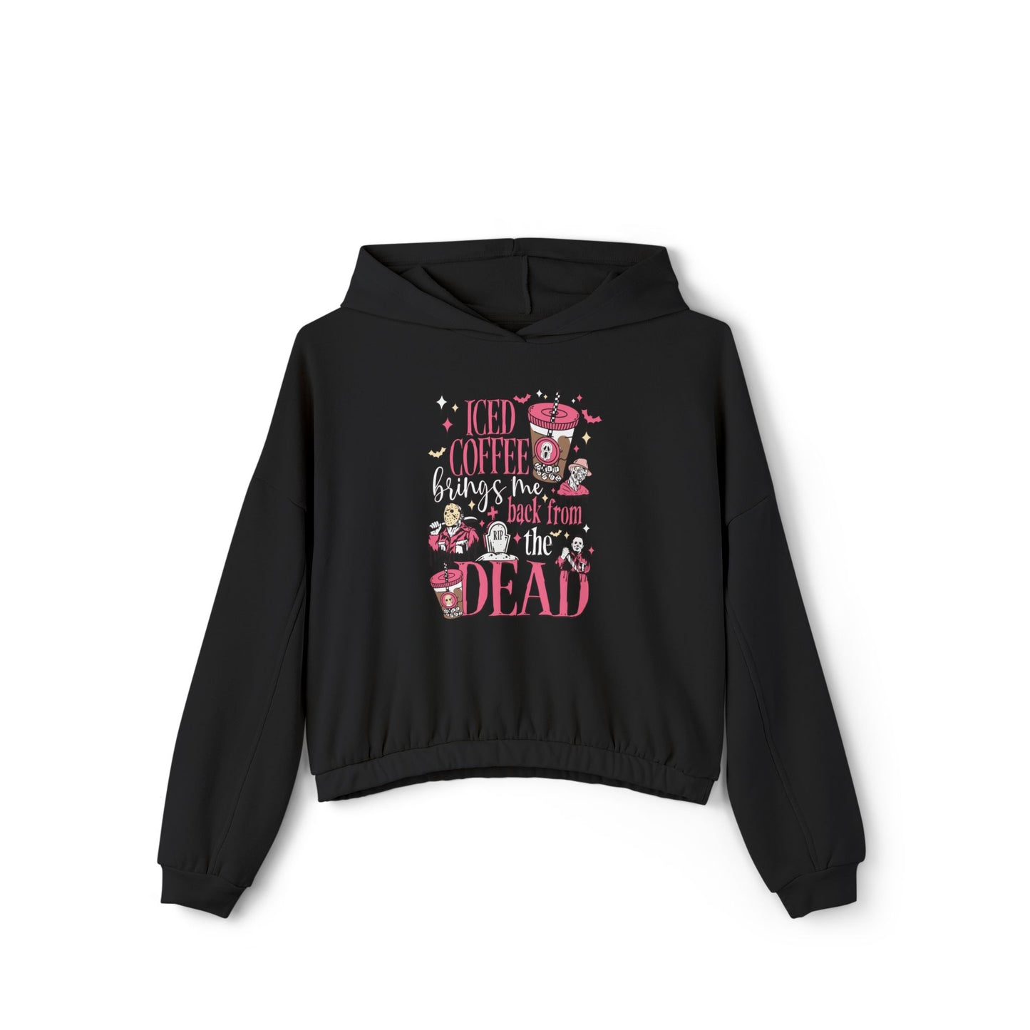 Ice Coffee Cinched Bottom Hoodie