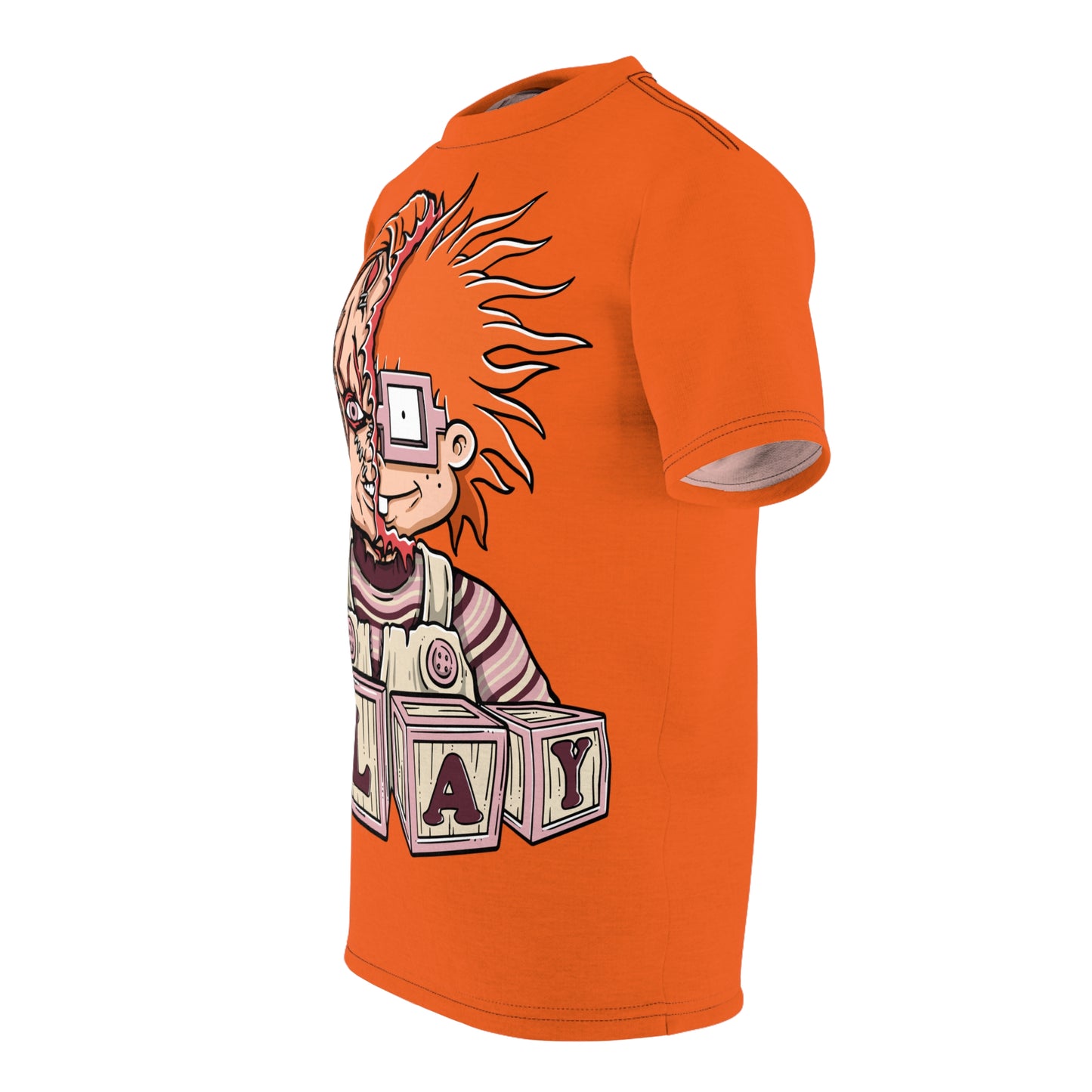 Playful Horror Unisex Cut & Sew Tee - Unique Graphic Tee for Halloween and Year-Round Fun