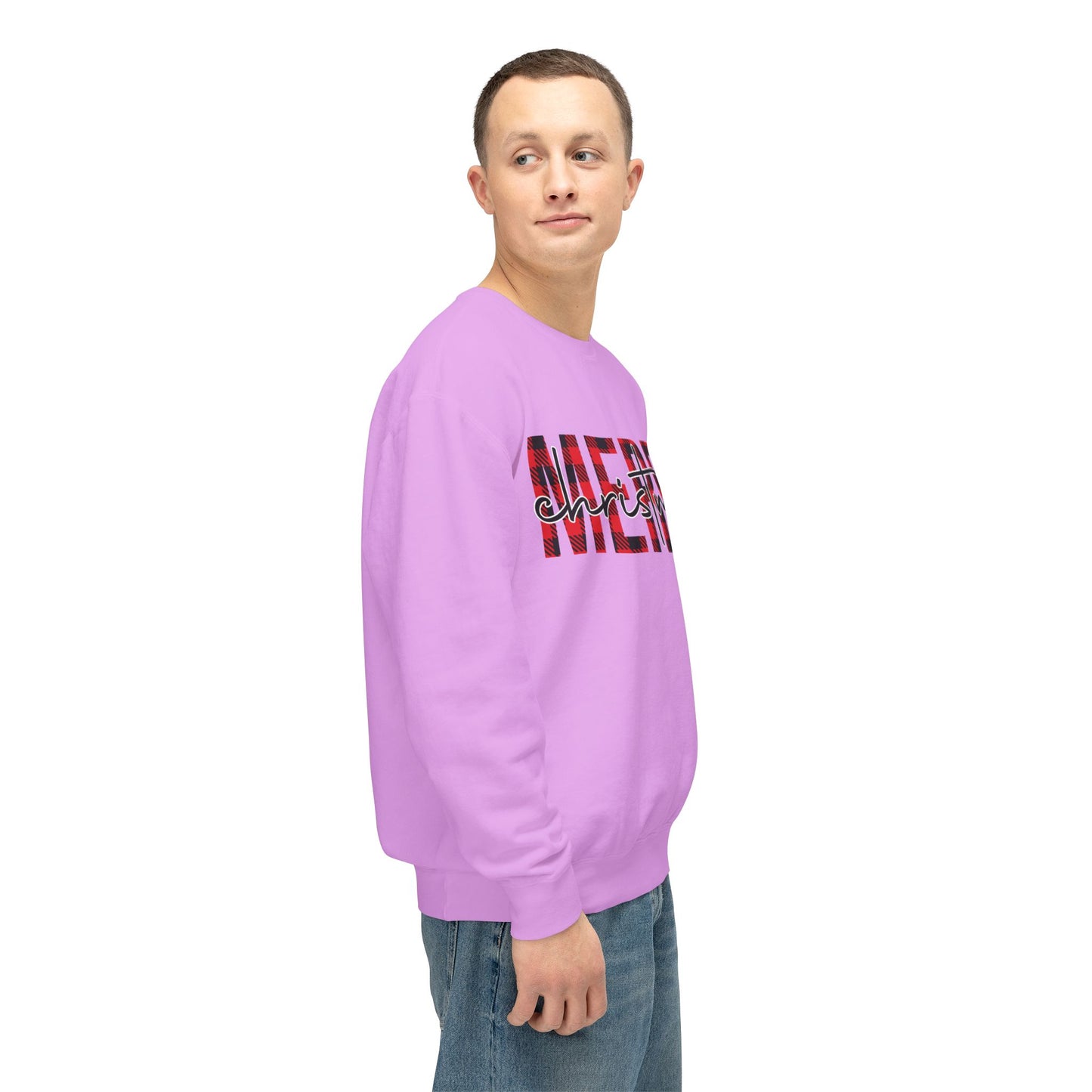 Merry Christmas Unisex Lightweight Crewneck Sweatshirt