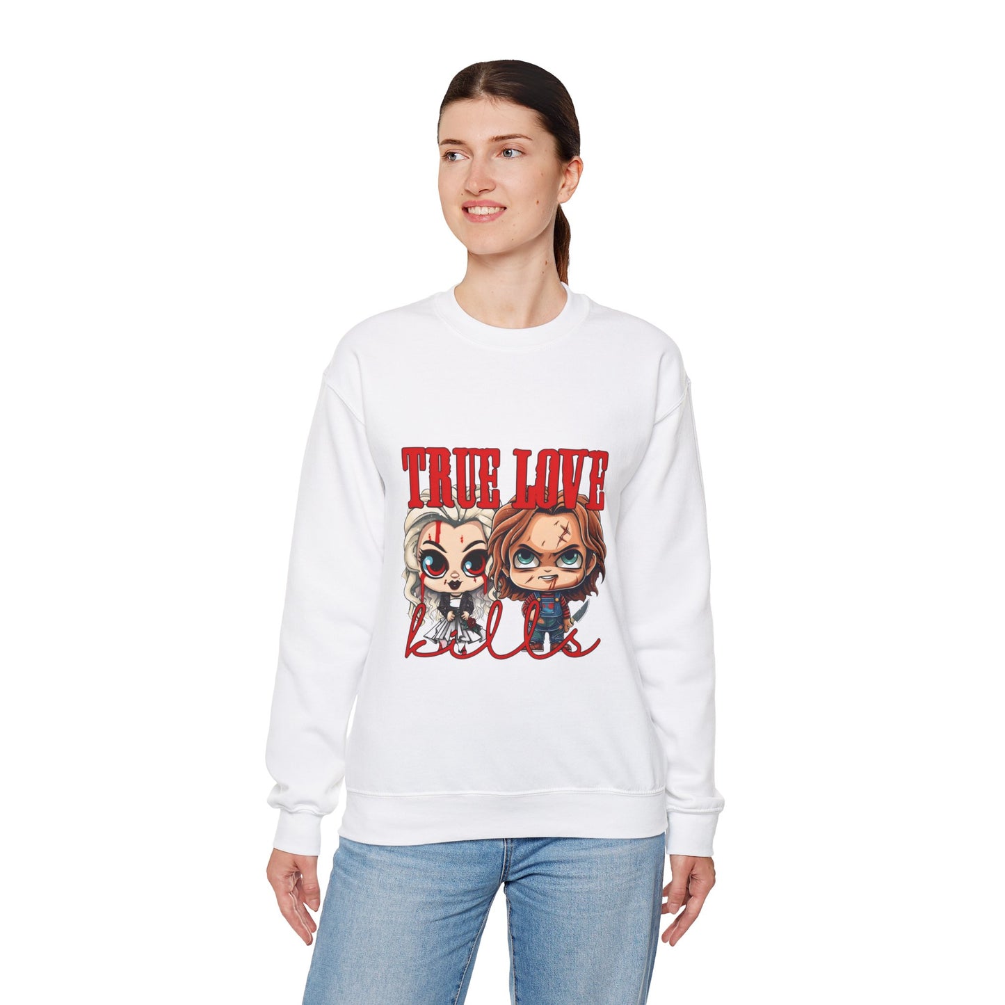 Chucky and bride Halloween Sweatshirt