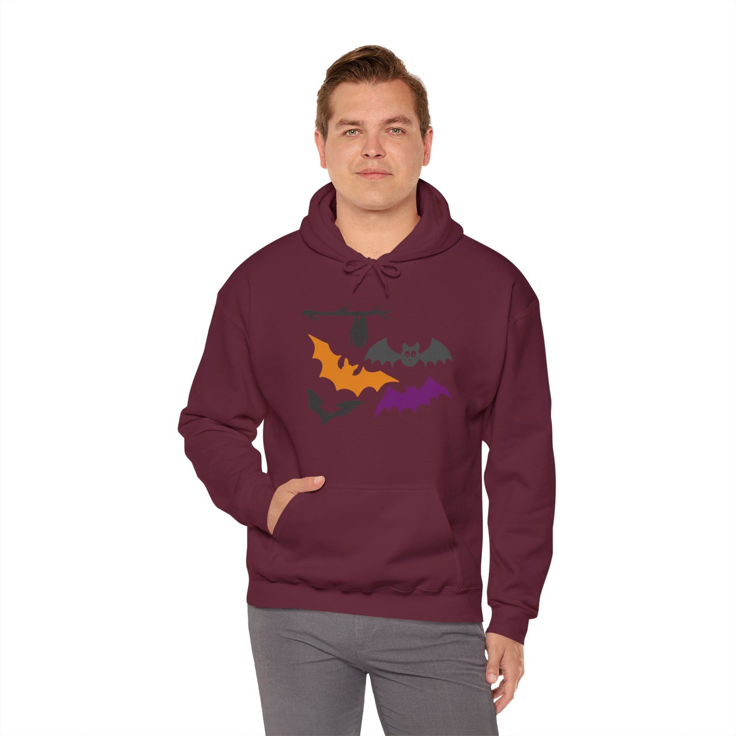 Halloween Bats Heavy Blend™ Hooded Sweatshirt