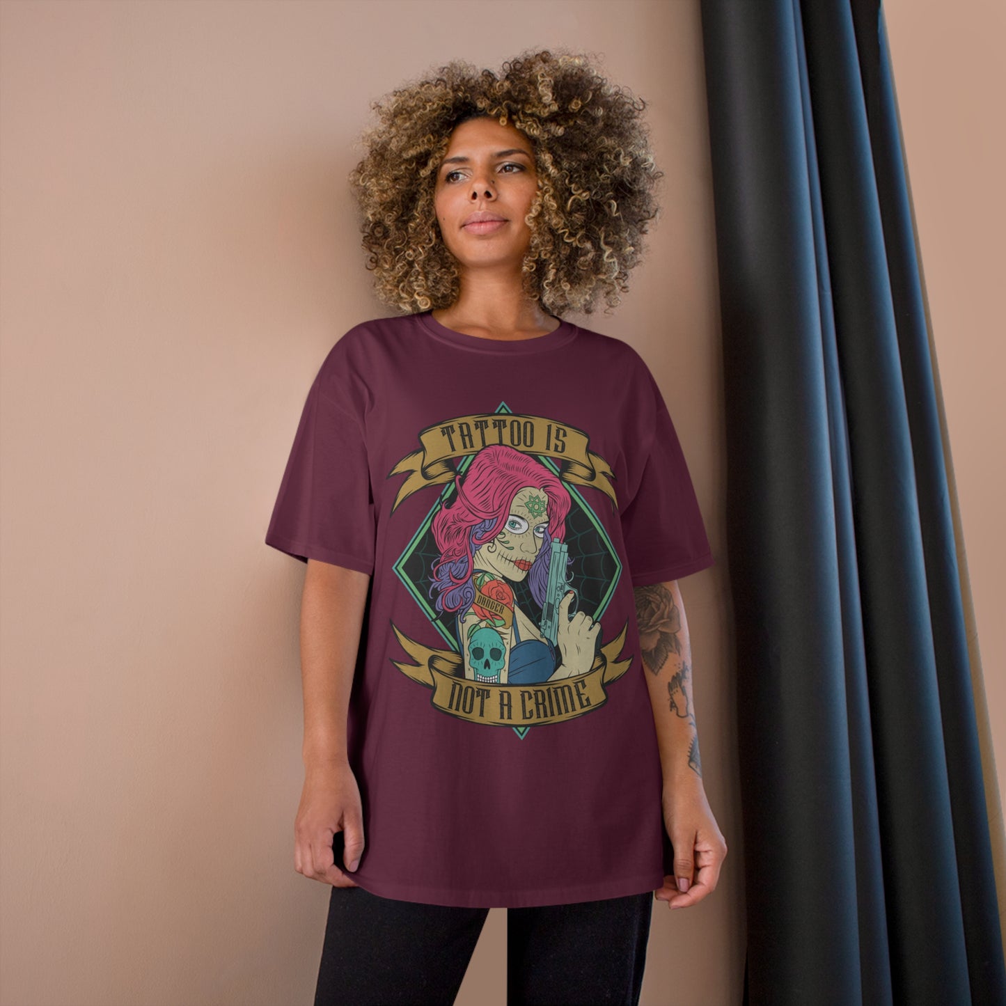 Tattoo Is Not A Crime Champion T-Shirt