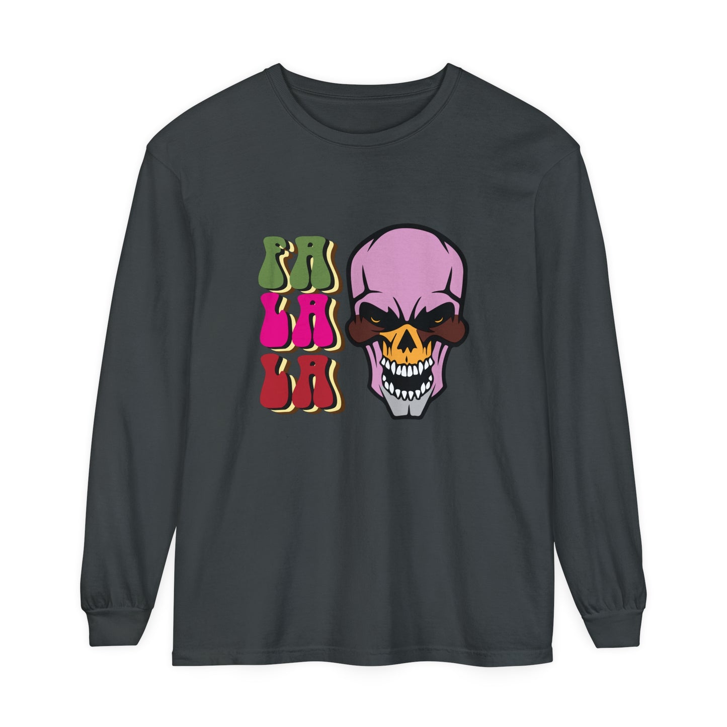 Skull Graphic Long Sleeve T-Shirt for Christmas