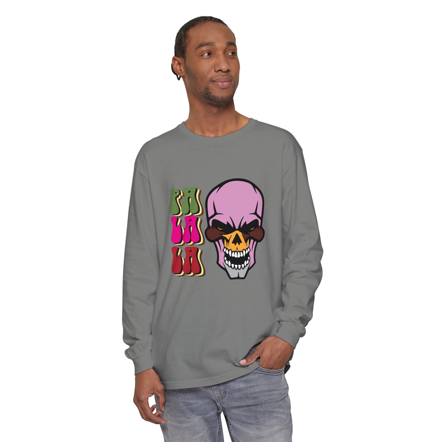Skull Graphic Long Sleeve T-Shirt for Christmas