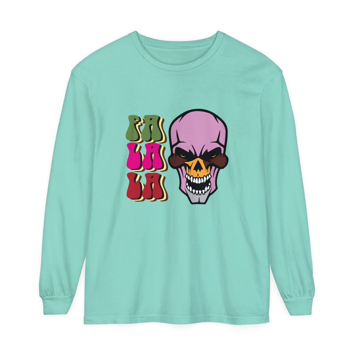 Skull Graphic Long Sleeve T-Shirt for Christmas
