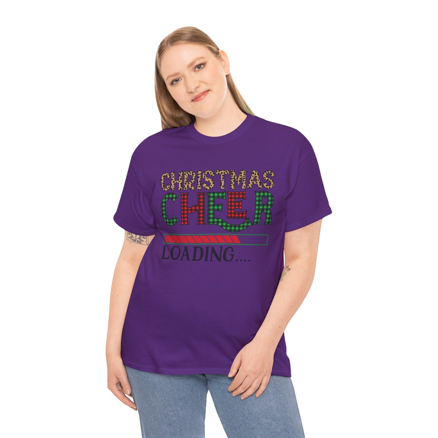 Christmas Cheer Loading Unisex Heavy Cotton Tee