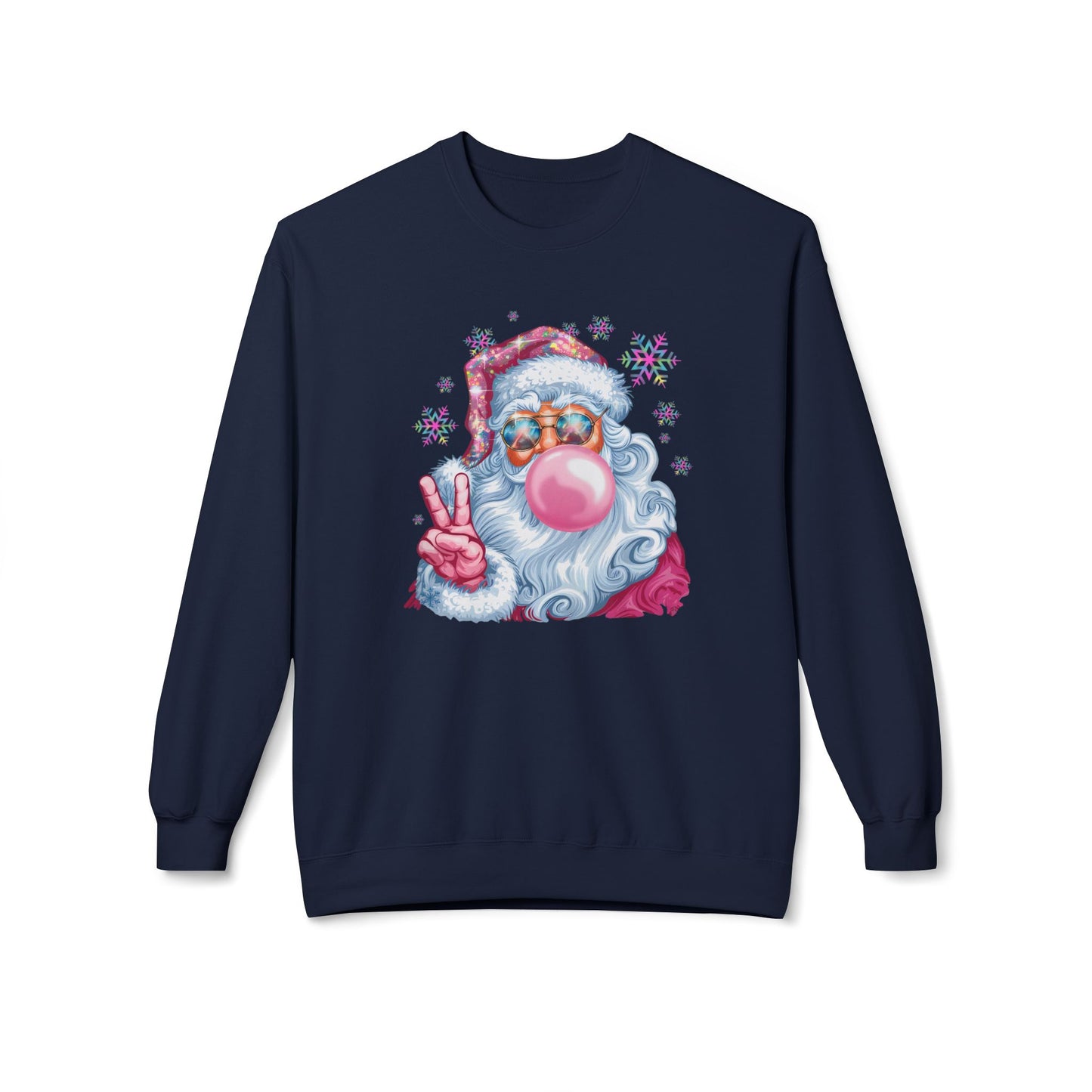 Santa Claus Midweight Softstyle Fleece Crewneck Sweatshirt