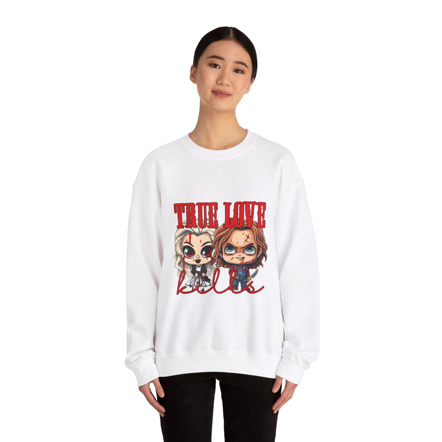 Chucky and bride Halloween Sweatshirt