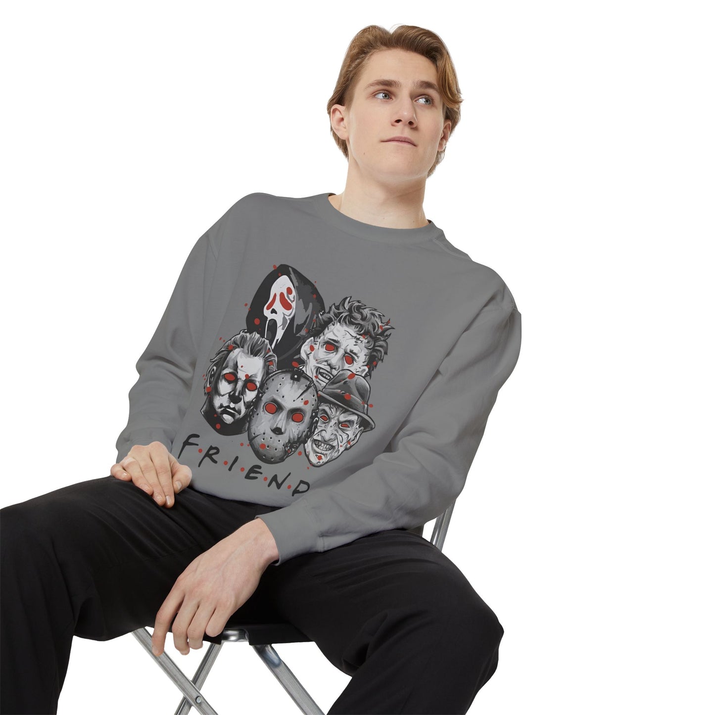 Halloween Garment-Dyed Sweatshirt