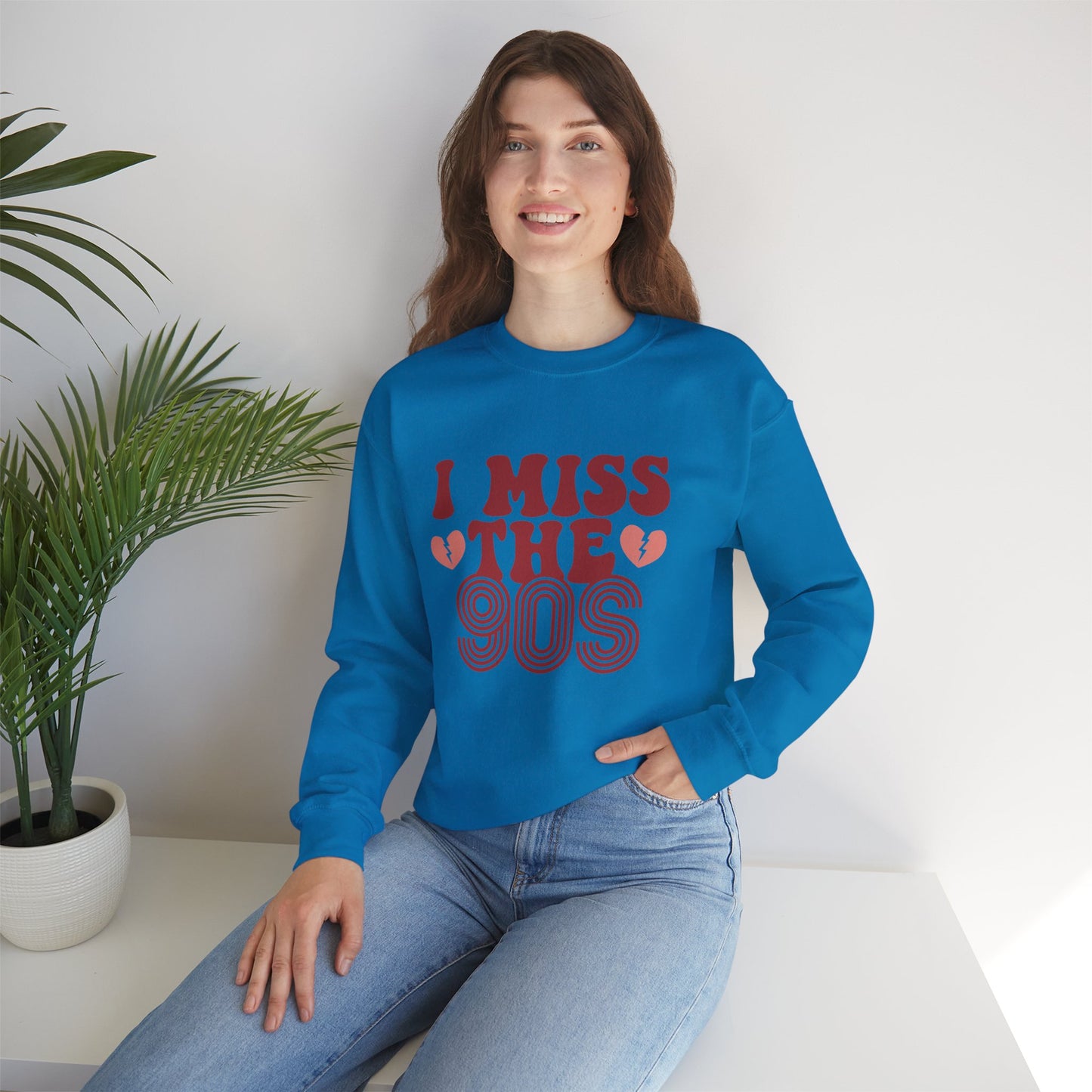 Retro 90s Crewneck Sweatshirt - I Miss the 90s Design