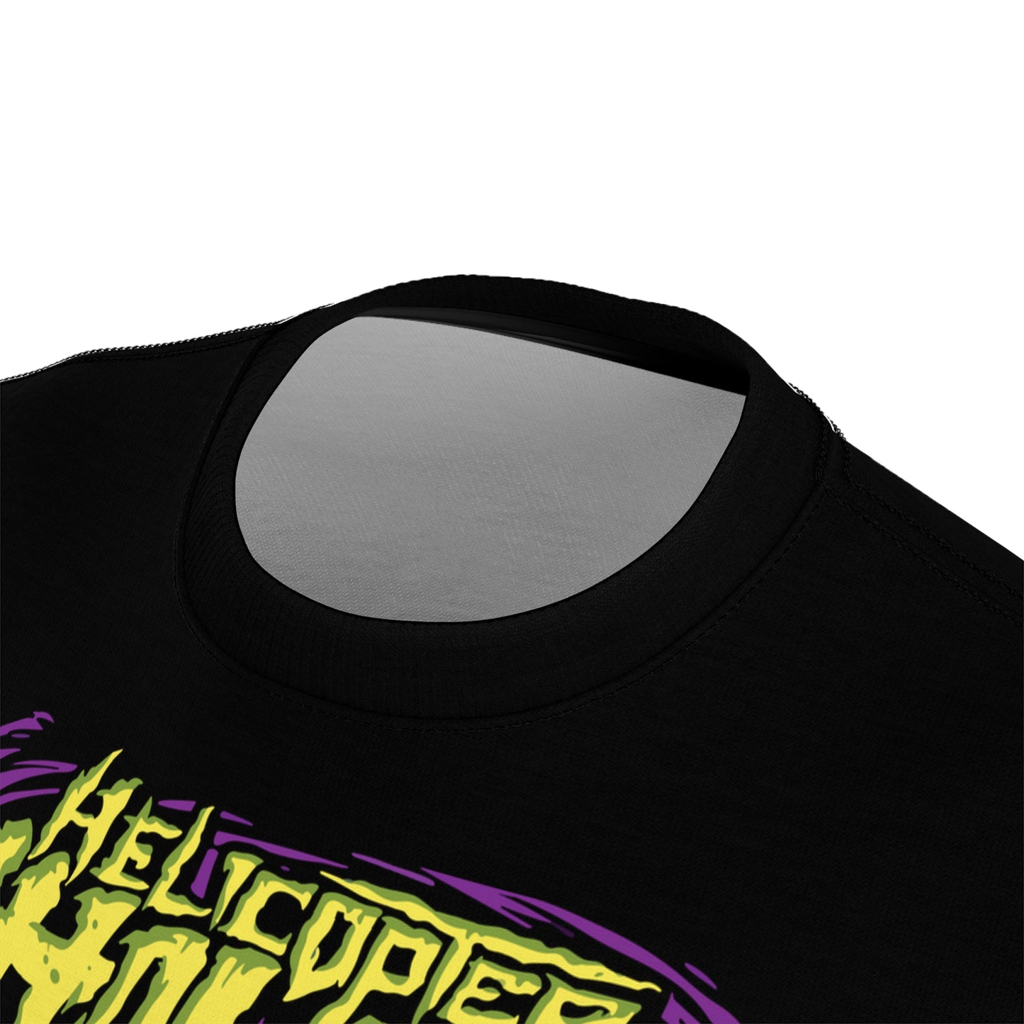 Helicopter Showdown Unisex Tee - Fun Halloween Graphic Tee for Party Lovers