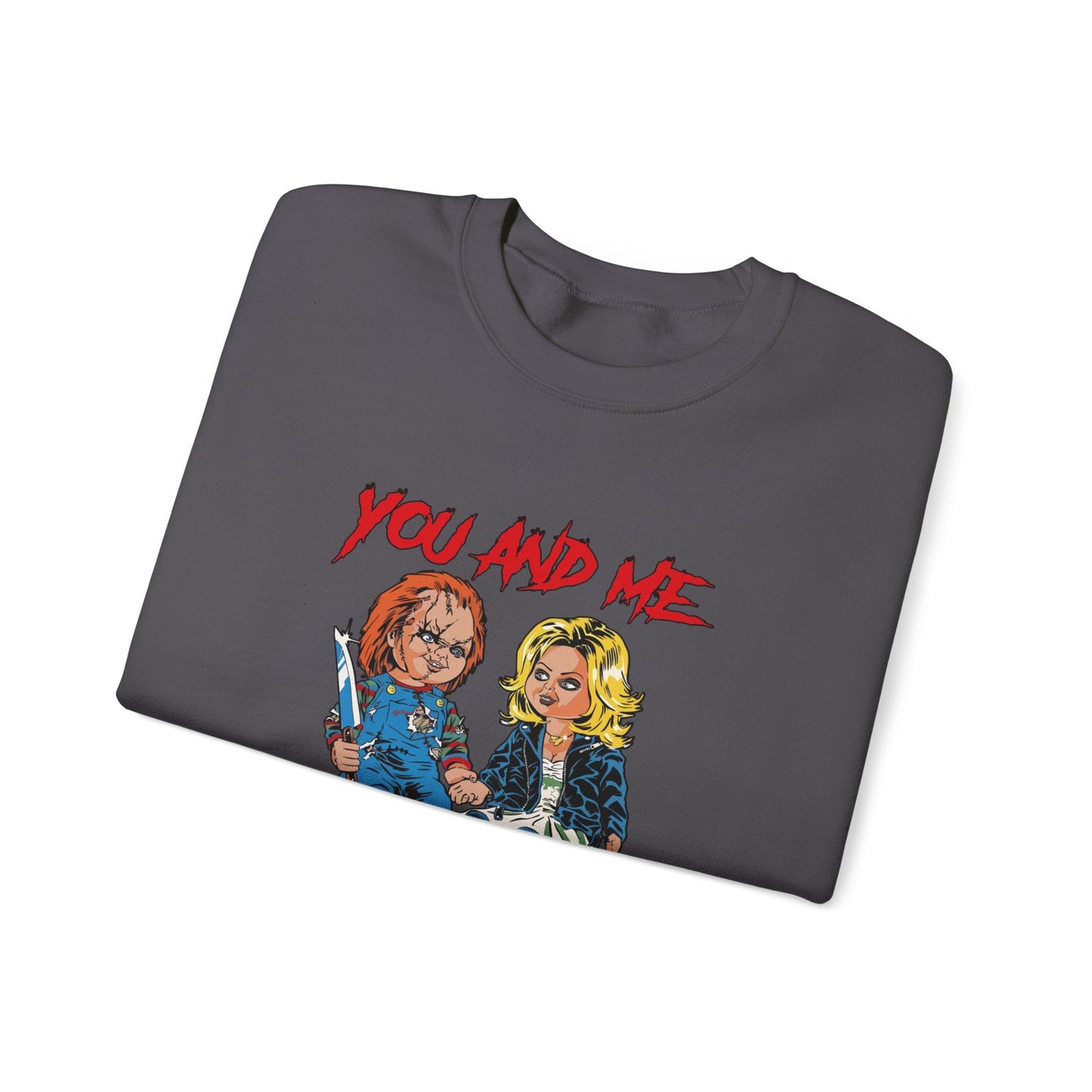 Chucky and bride Halloween Sweatshirt
