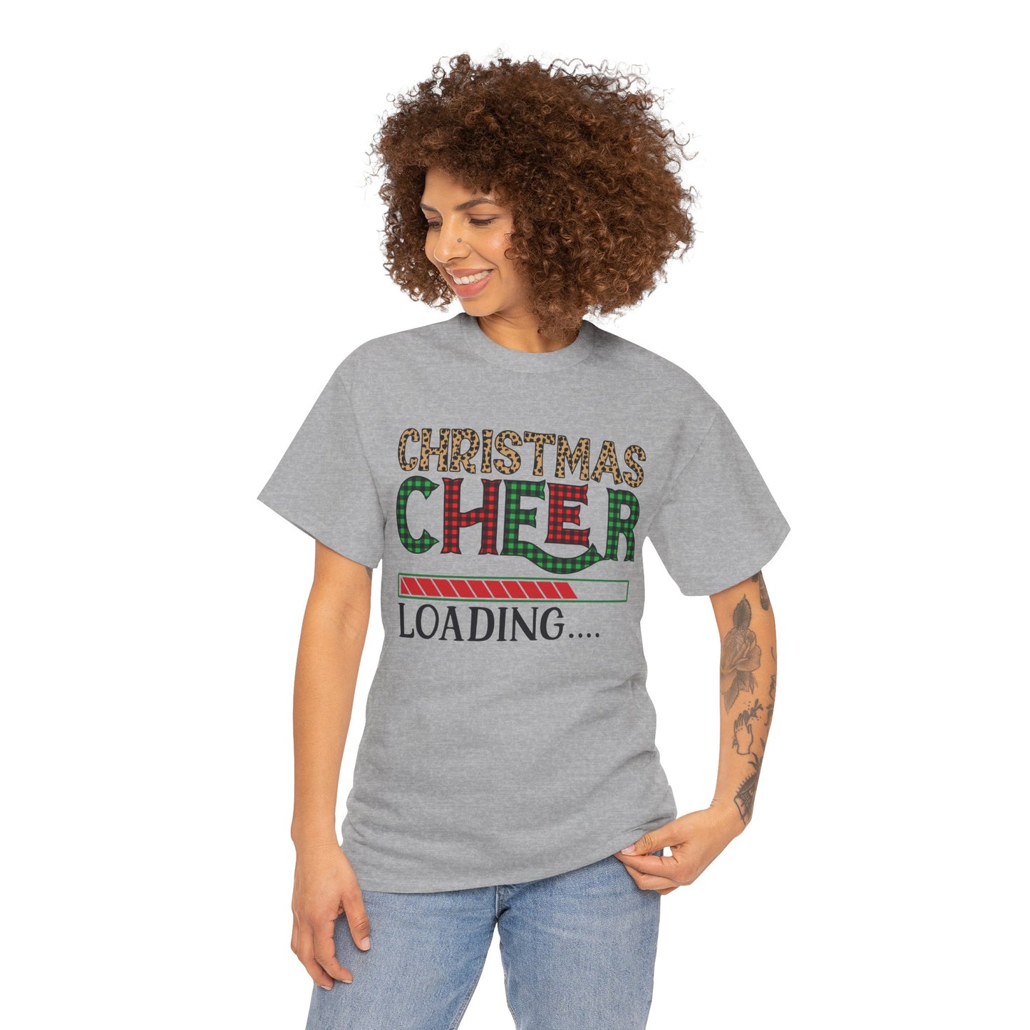 Christmas Cheer Loading Unisex Heavy Cotton Tee