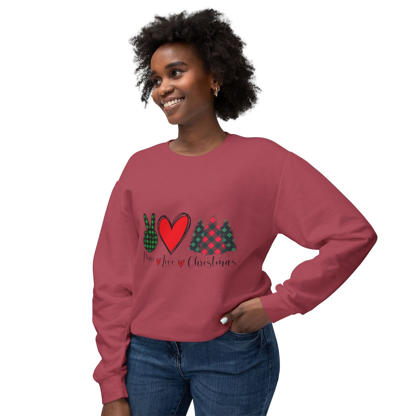 Christmas Peace Love Unisex Sweatshirt