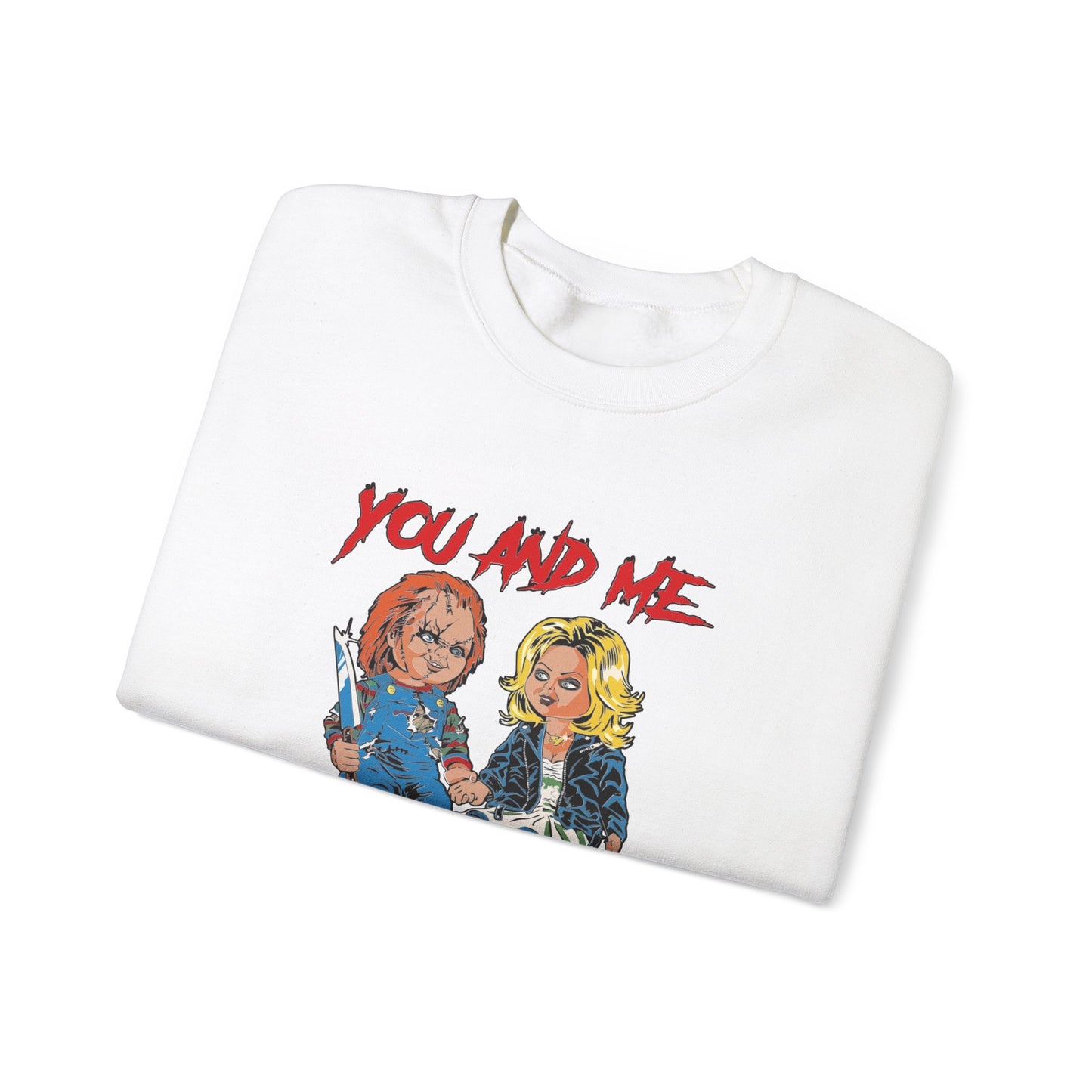 Chucky and bride Halloween Sweatshirt