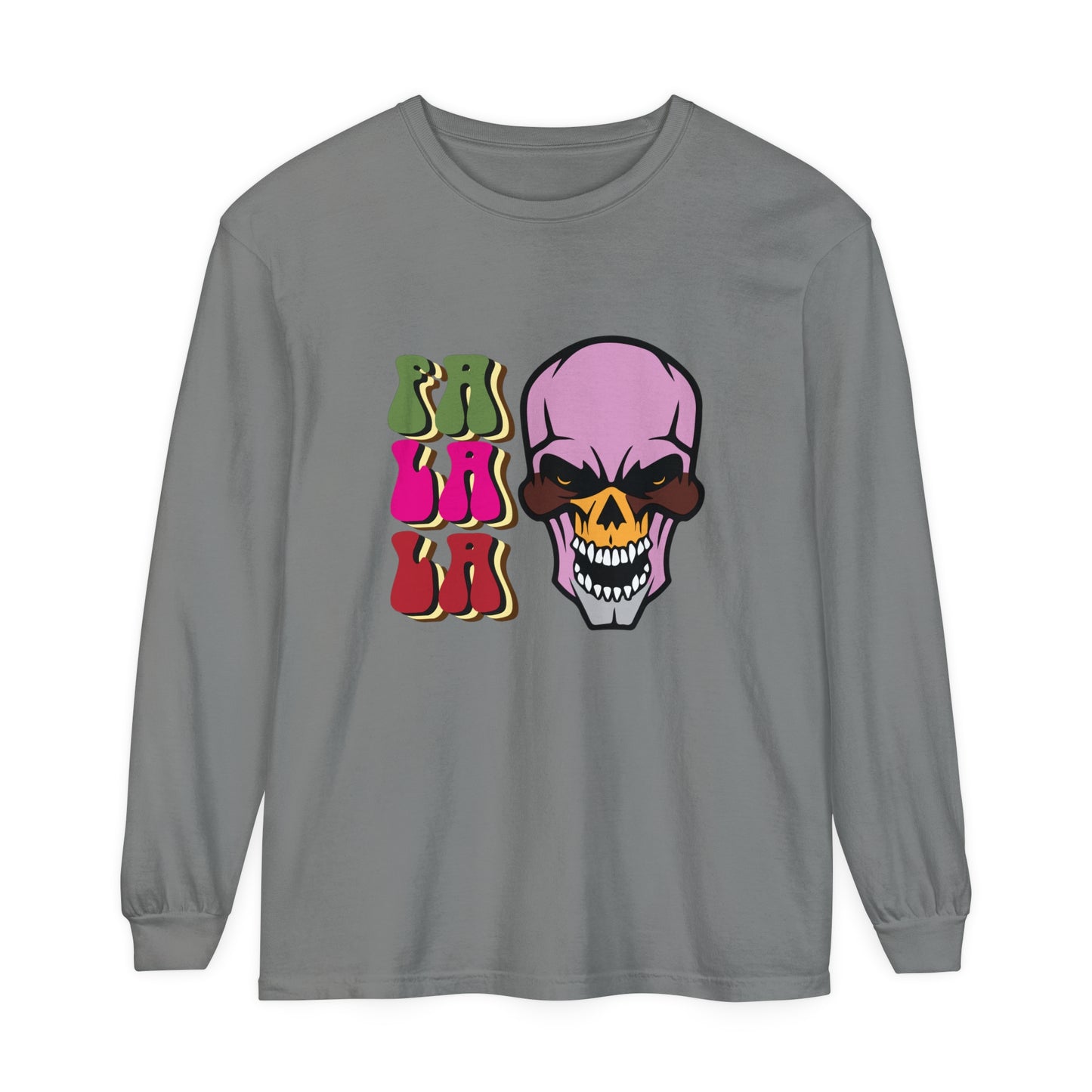 Skull Graphic Long Sleeve T-Shirt for Christmas