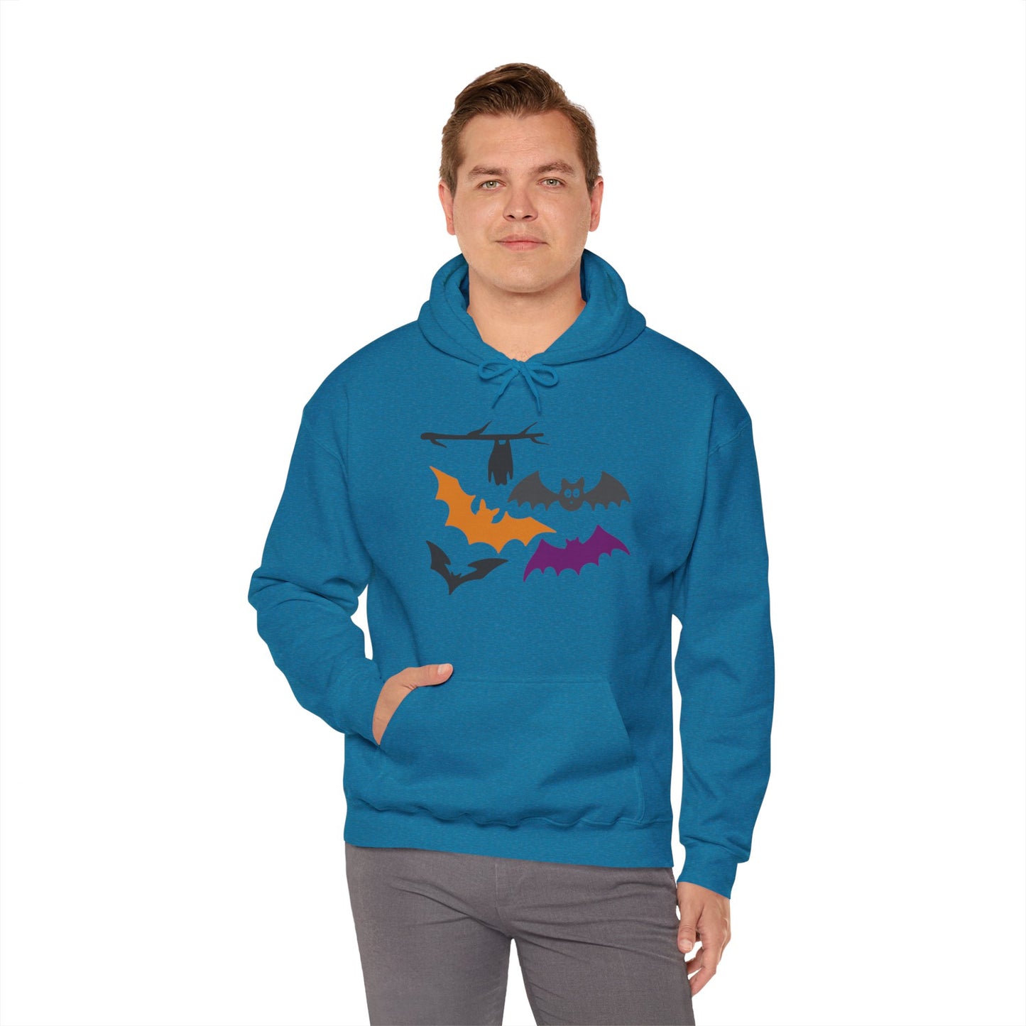Halloween Bats Heavy Blend™ Hooded Sweatshirt