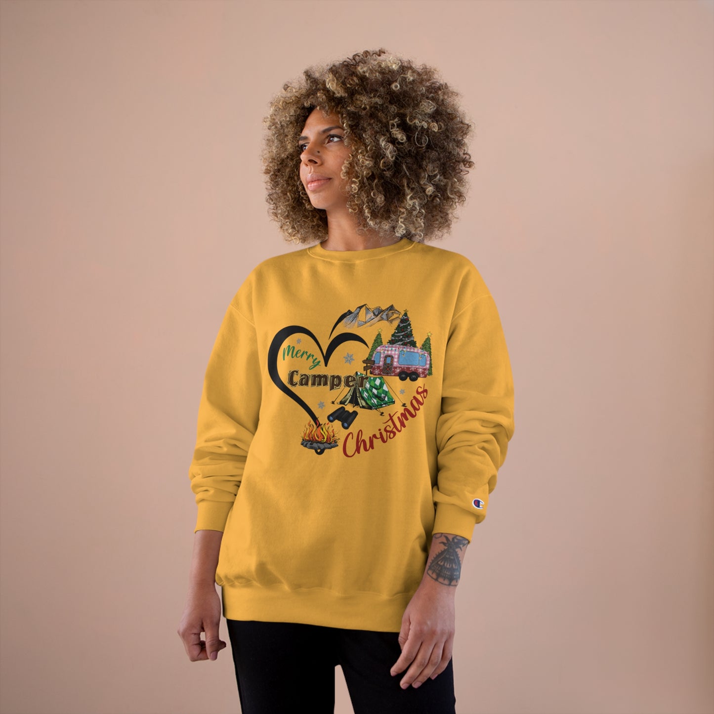 Merry Camper Christmas Champion Sweatshirt