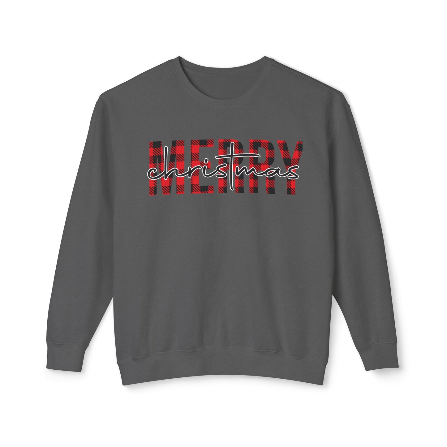 Merry Christmas Unisex Lightweight Crewneck Sweatshirt