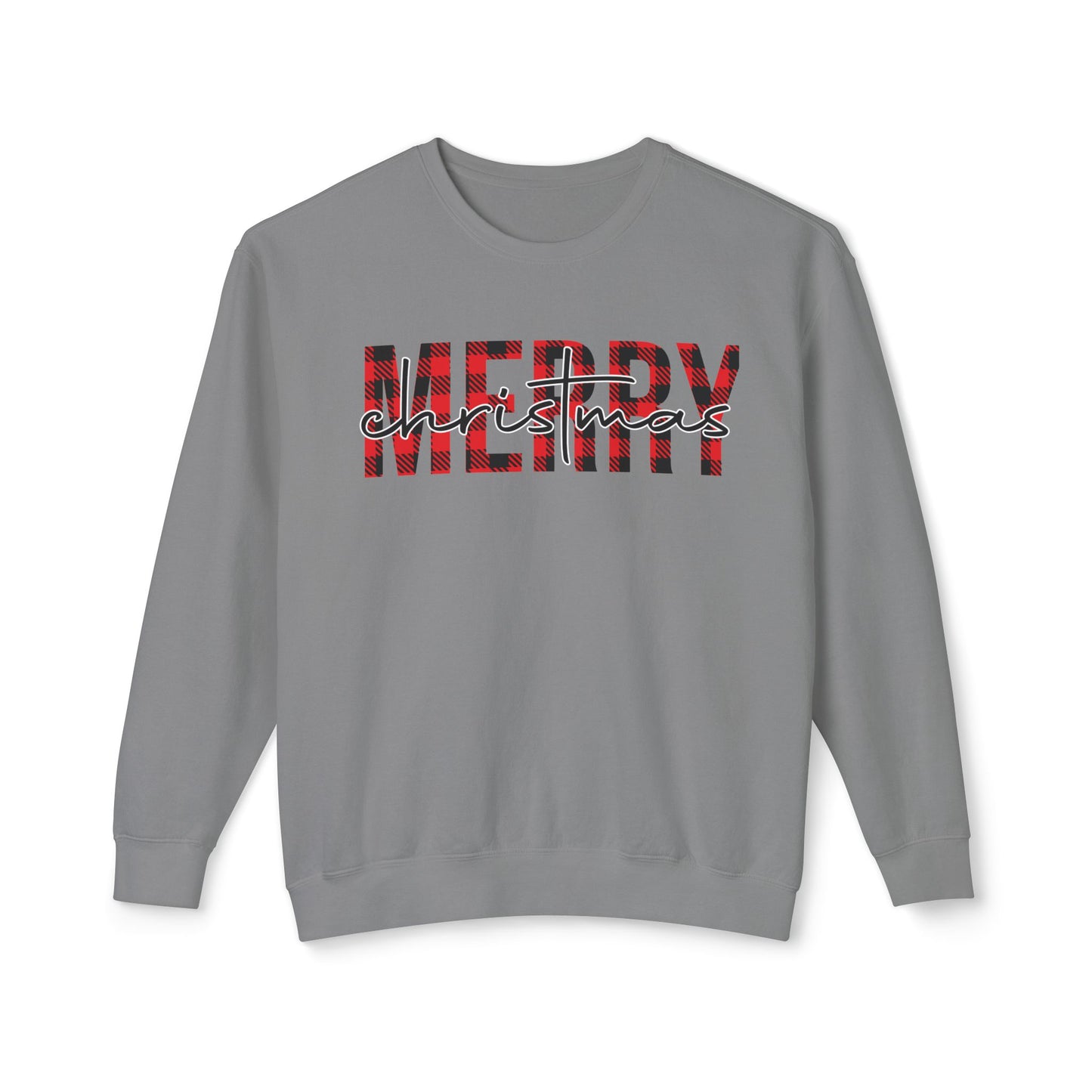 Merry Christmas Unisex Lightweight Crewneck Sweatshirt