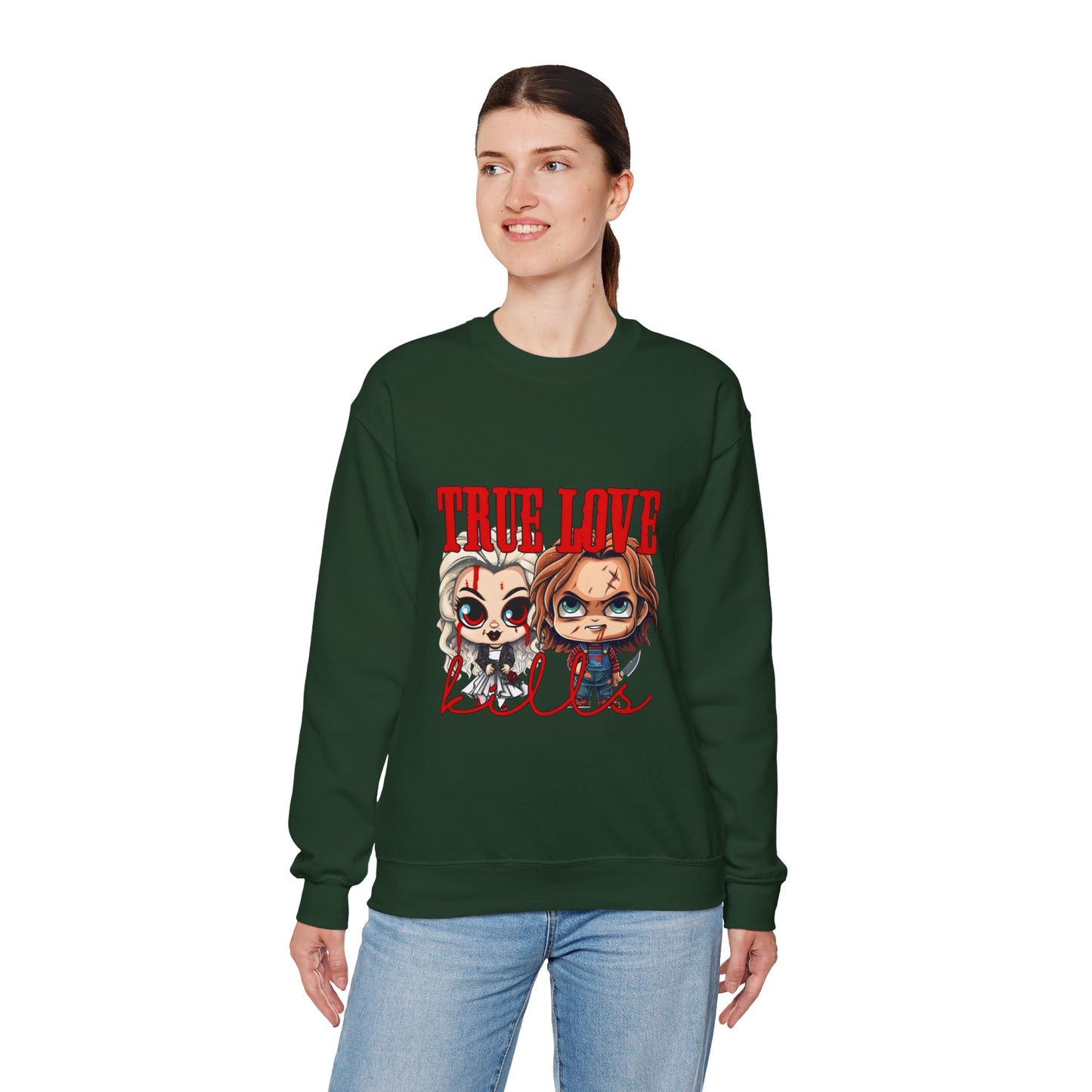 Chucky and bride Halloween Sweatshirt