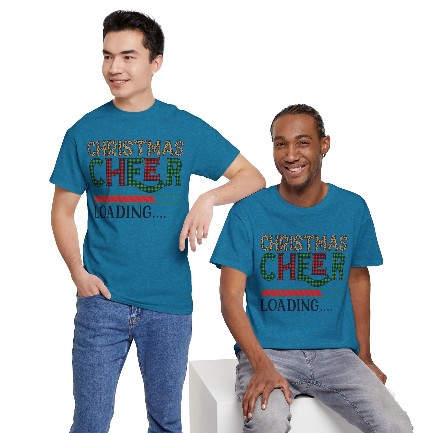Christmas Cheer Loading Unisex Heavy Cotton Tee