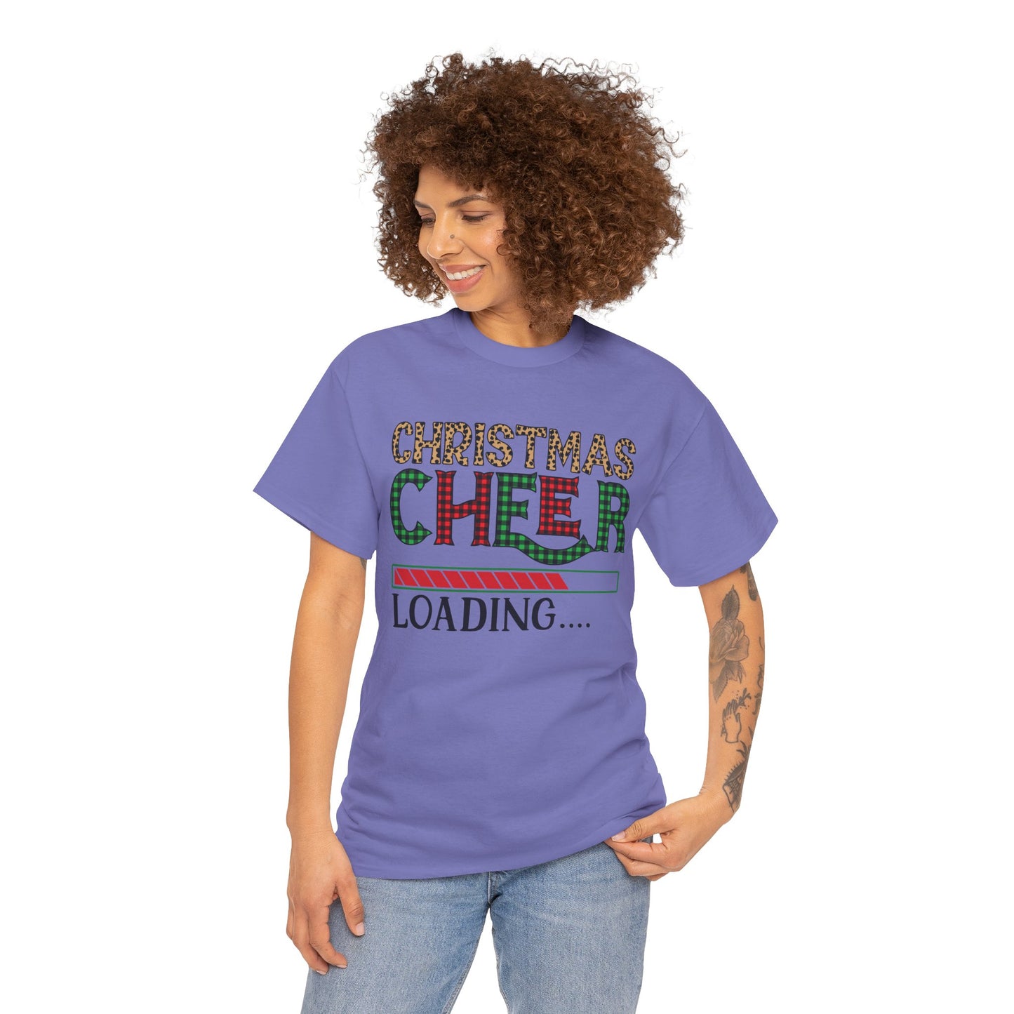 Christmas Cheer Loading Unisex Heavy Cotton Tee