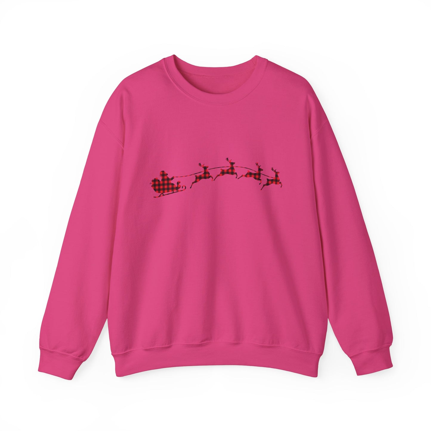 Unisex Christmas Crewneck Sweatshirt - Rudolph & Santa's Reindeer Treats Design