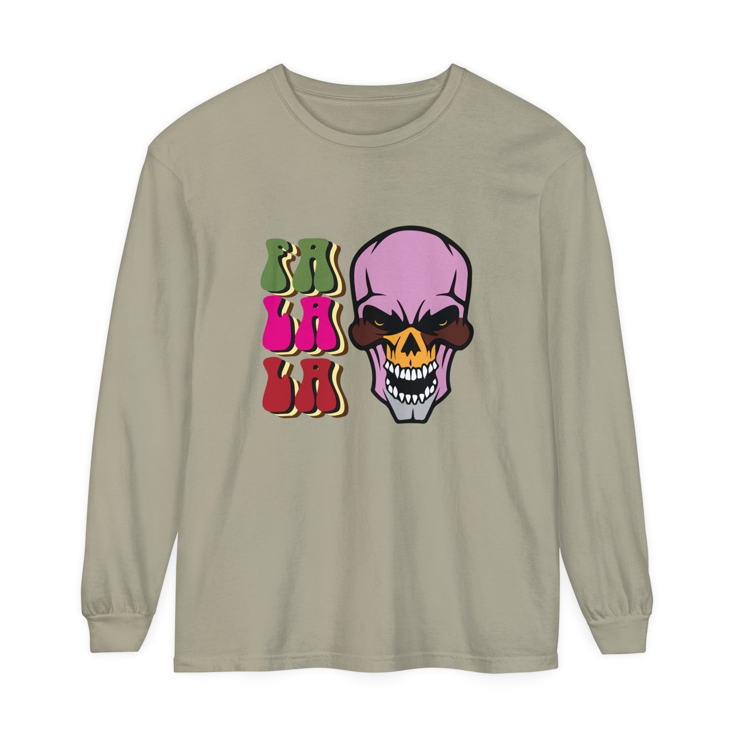 Skull Graphic Long Sleeve T-Shirt for Christmas