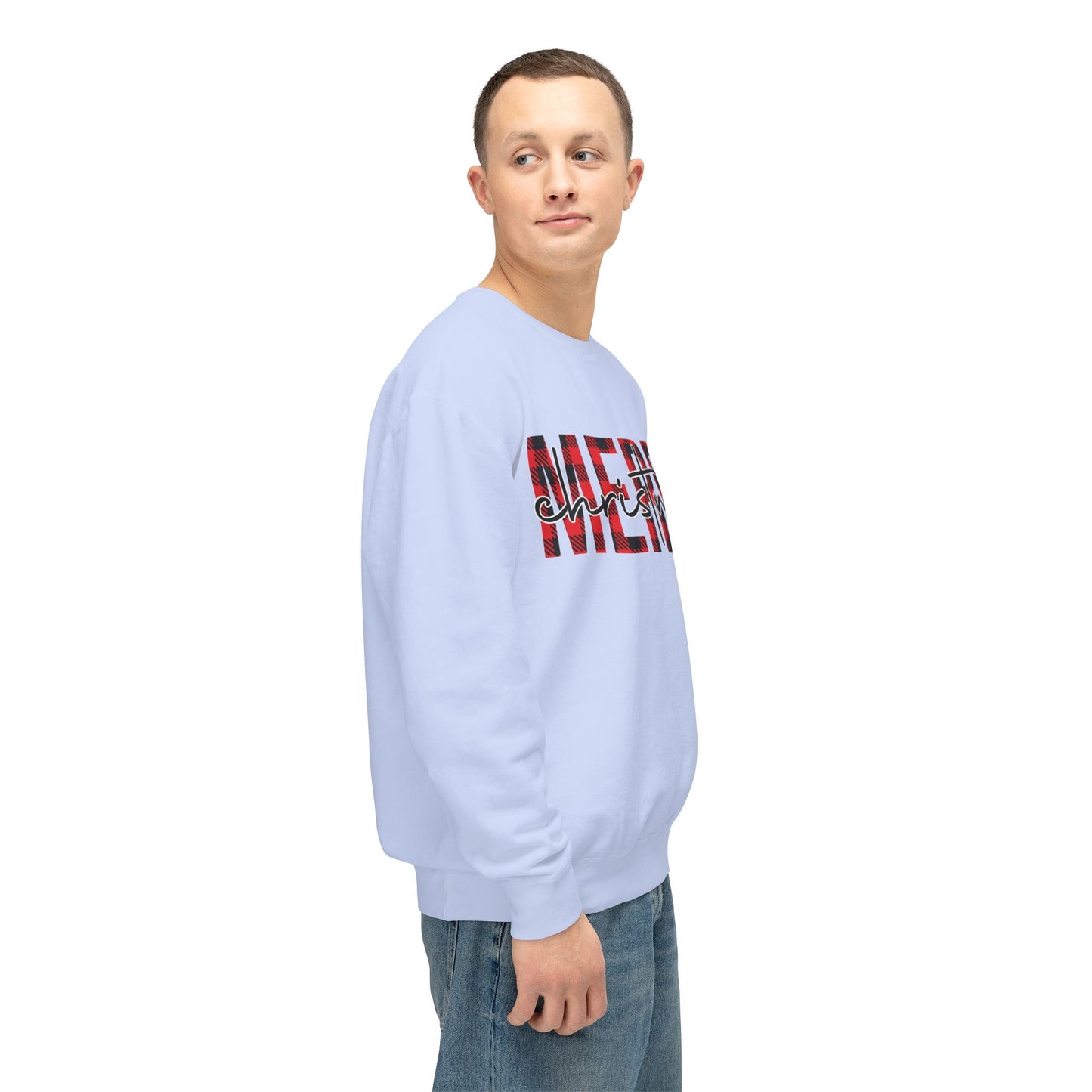 Merry Christmas Unisex Lightweight Crewneck Sweatshirt
