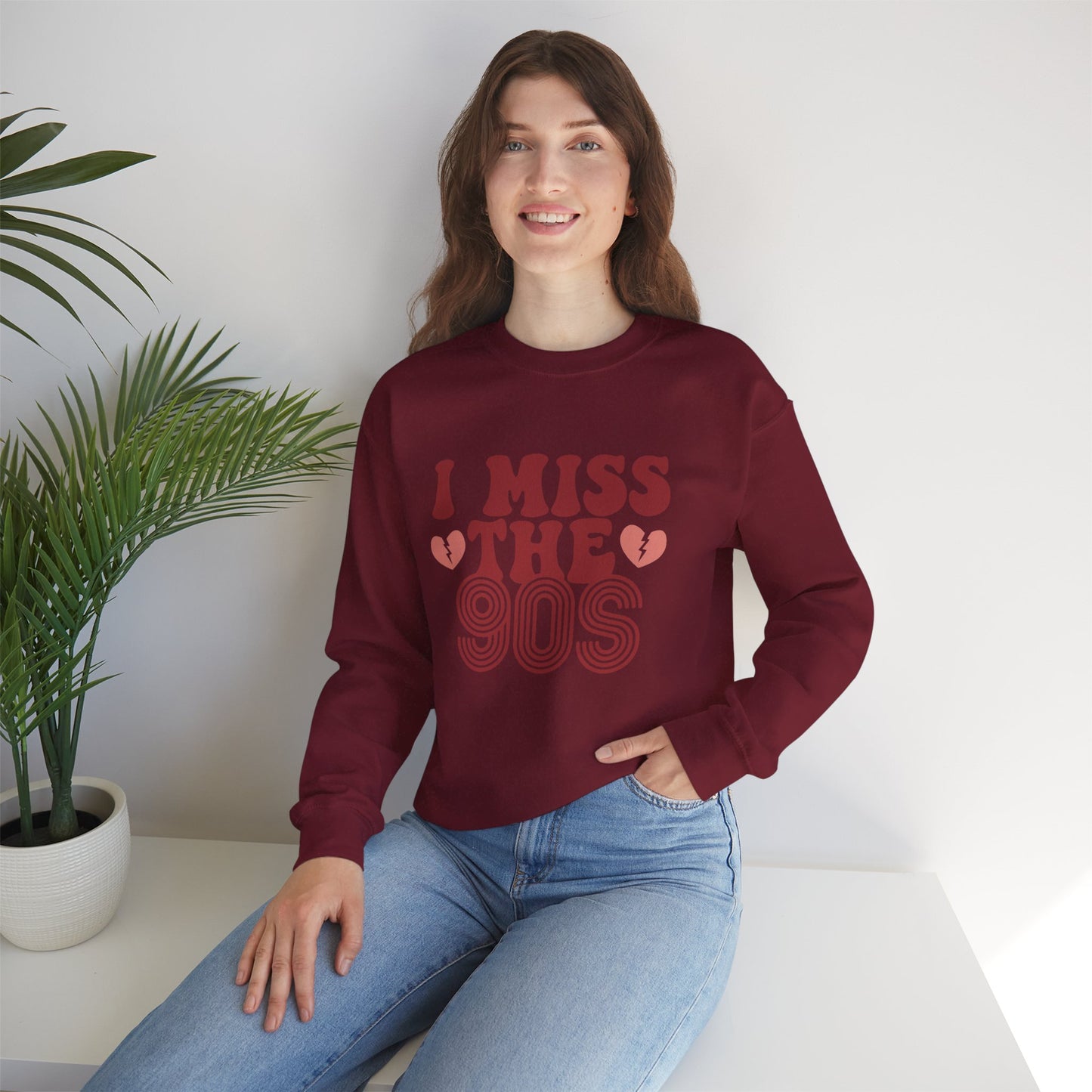 Retro 90s Crewneck Sweatshirt - I Miss the 90s Design