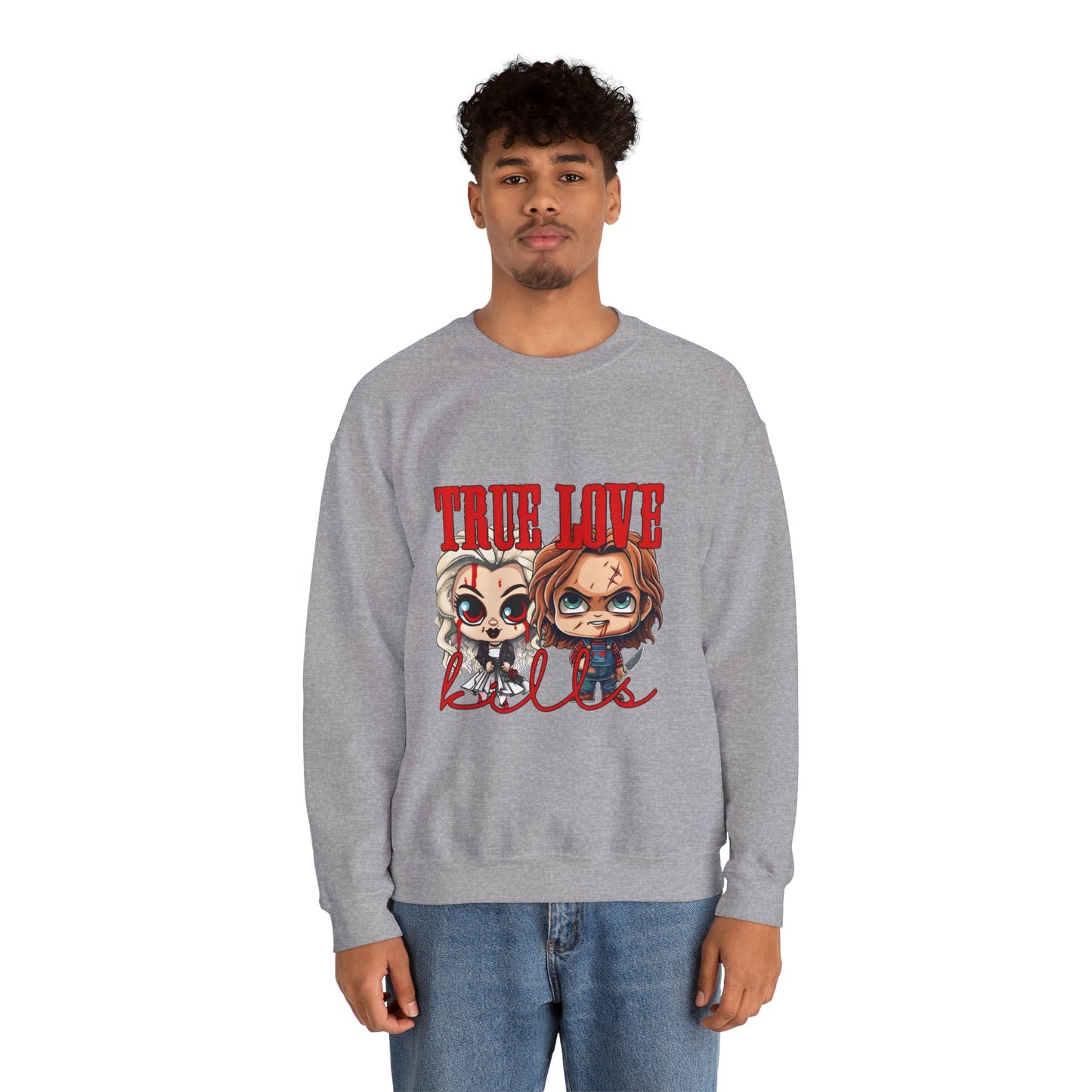 Chucky and bride Halloween Sweatshirt