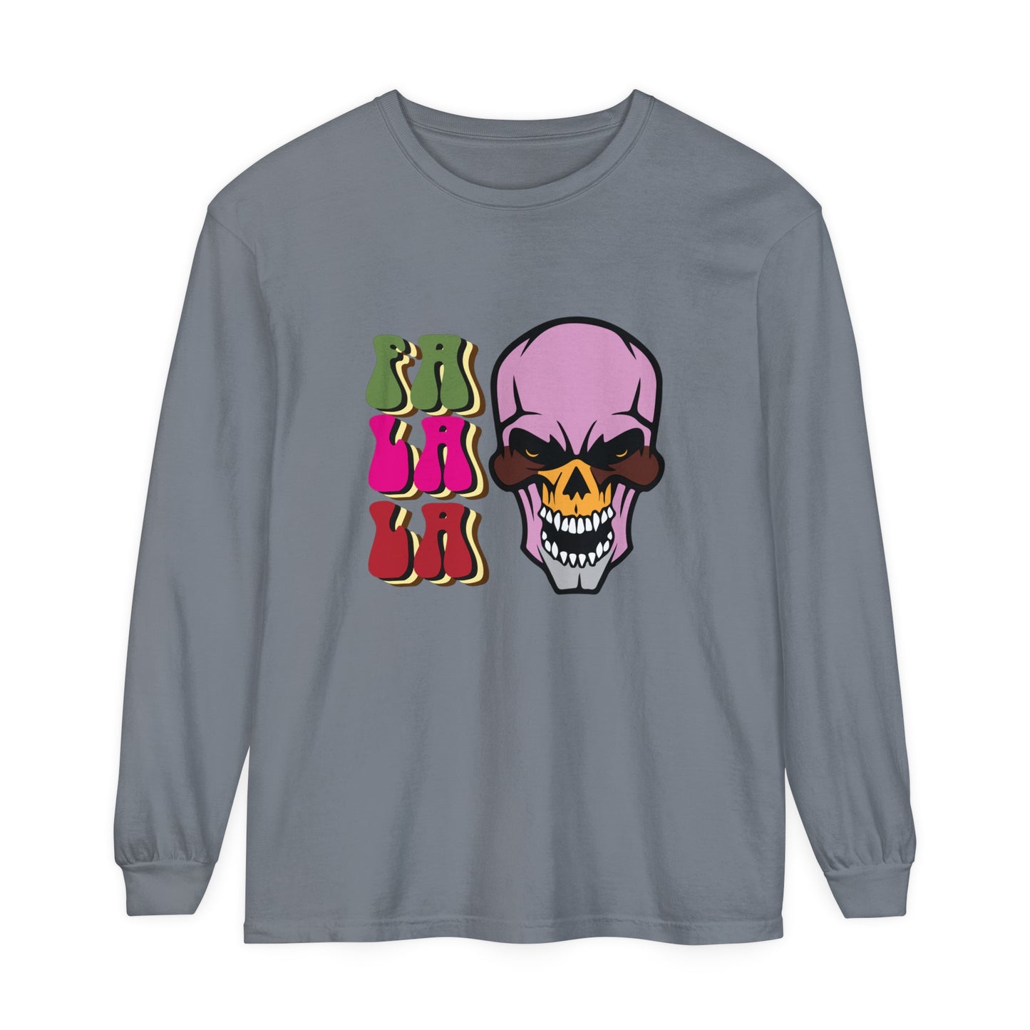 Skull Graphic Long Sleeve T-Shirt for Christmas
