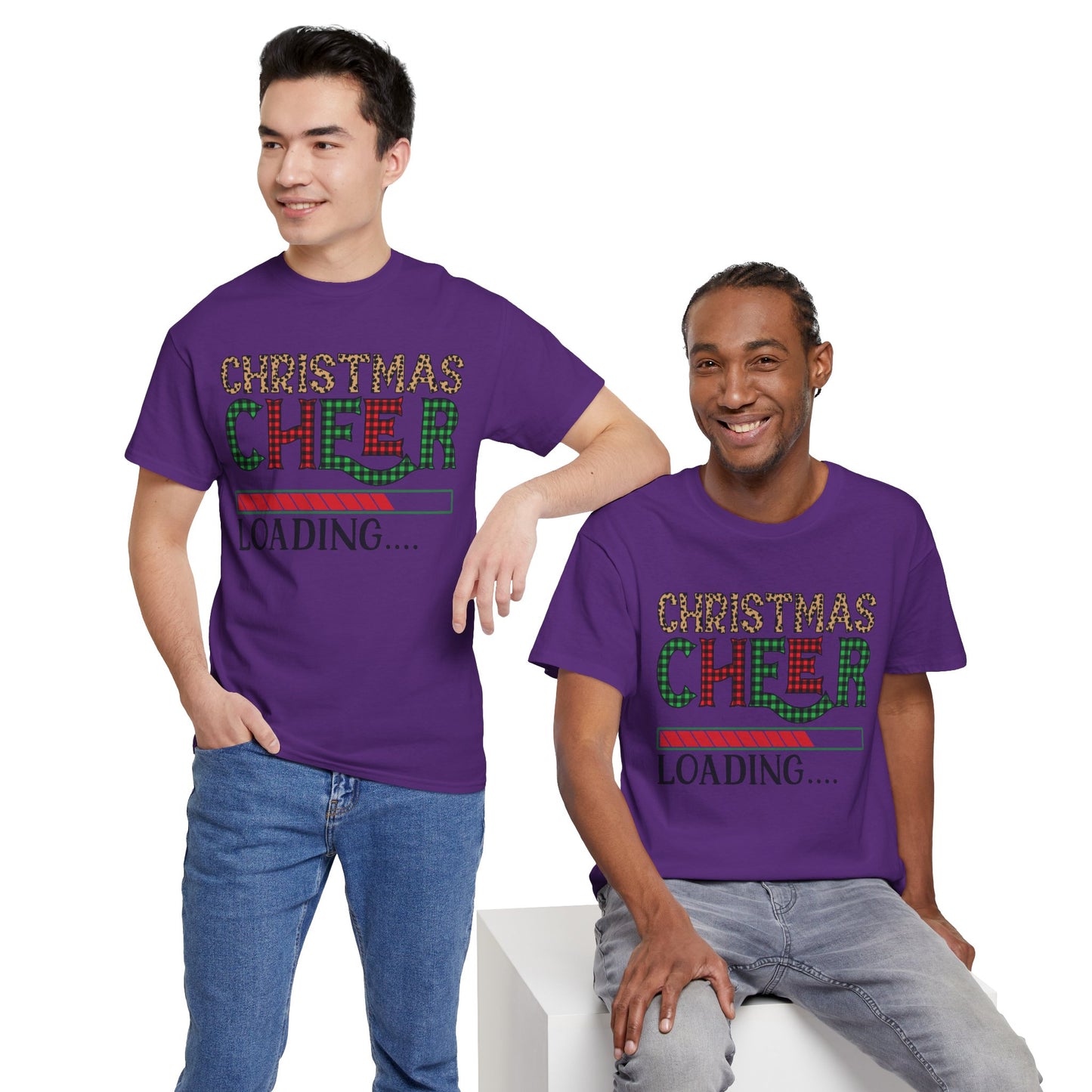 Christmas Cheer Loading Unisex Heavy Cotton Tee