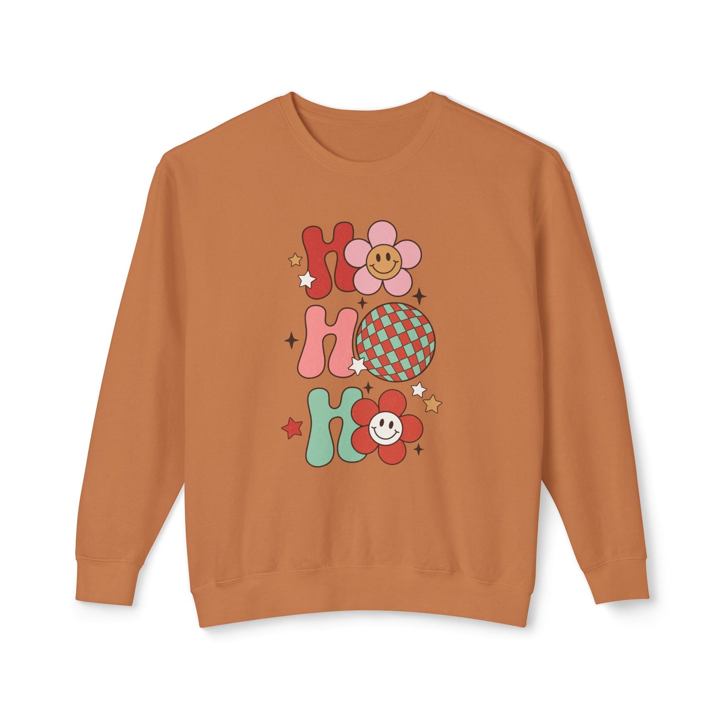 Festive Unisex Crewneck Sweatshirt - 'Ho Ho Ho' & 'Holly Jolly Babe' Design
